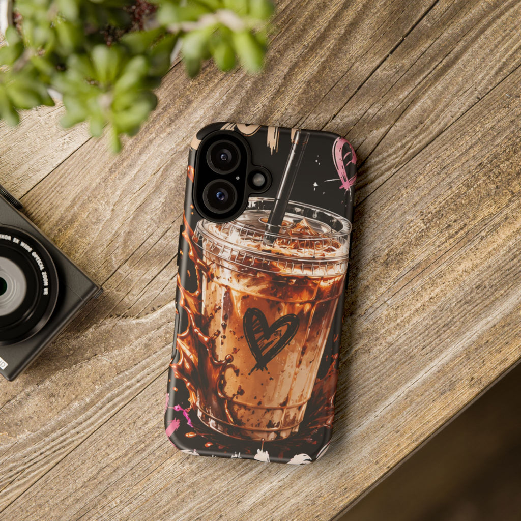 Iced Coffee Phone Case – 'Iced Coffee latte: Stylish Protective Case