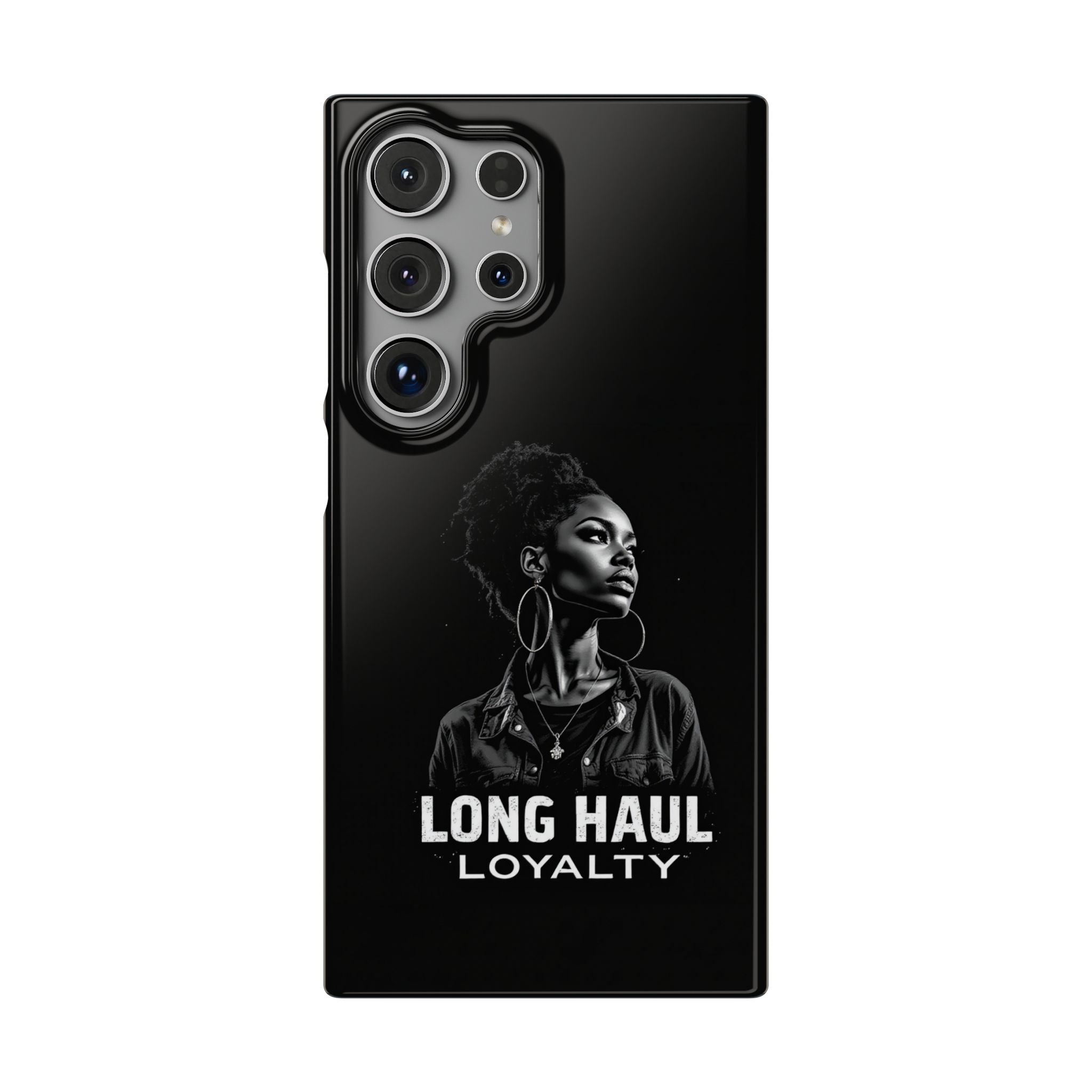 Phone Case — "Long Haul Loyalty" Black Portrait Snap Case
