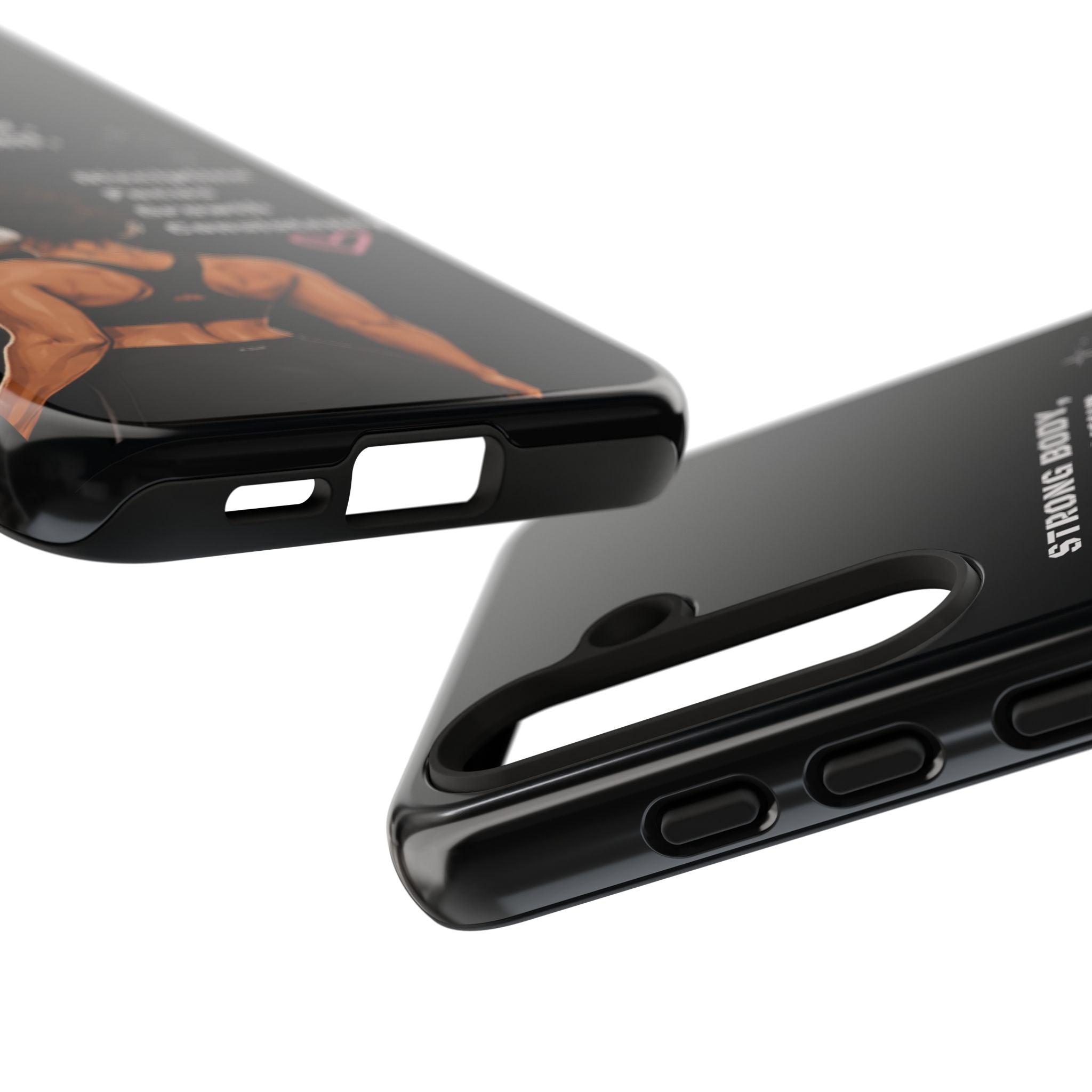 Strong Body, Strong Mind Phone Case — Motivational Fitness Protective Case