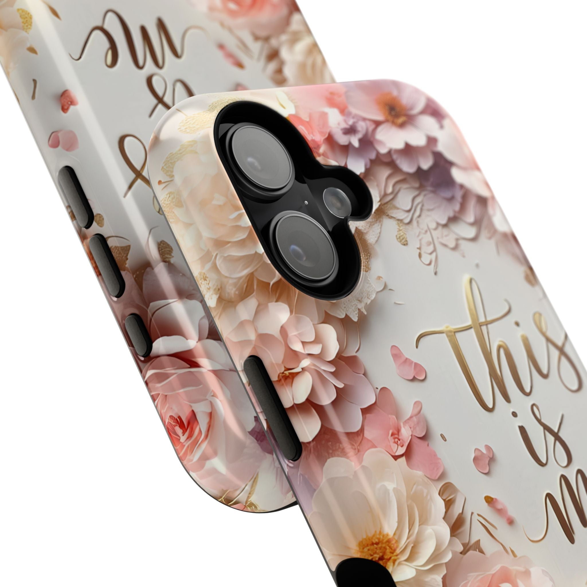 Floral "This Is Me" Phone Case — Impact-Resistant Floral Protective Cover