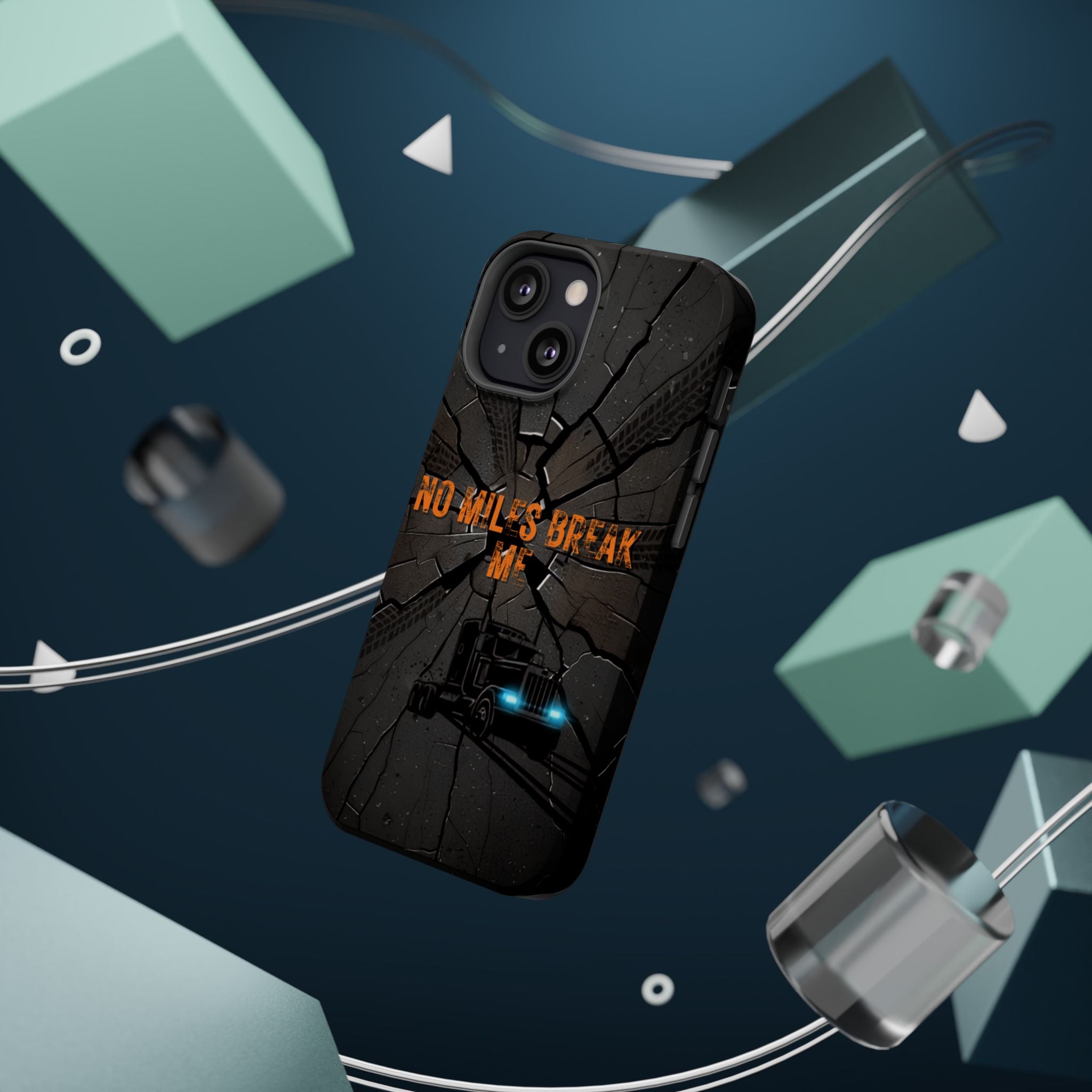 Phone Case — Fiery Semi Truck Magnetic Impact-Resistant Case