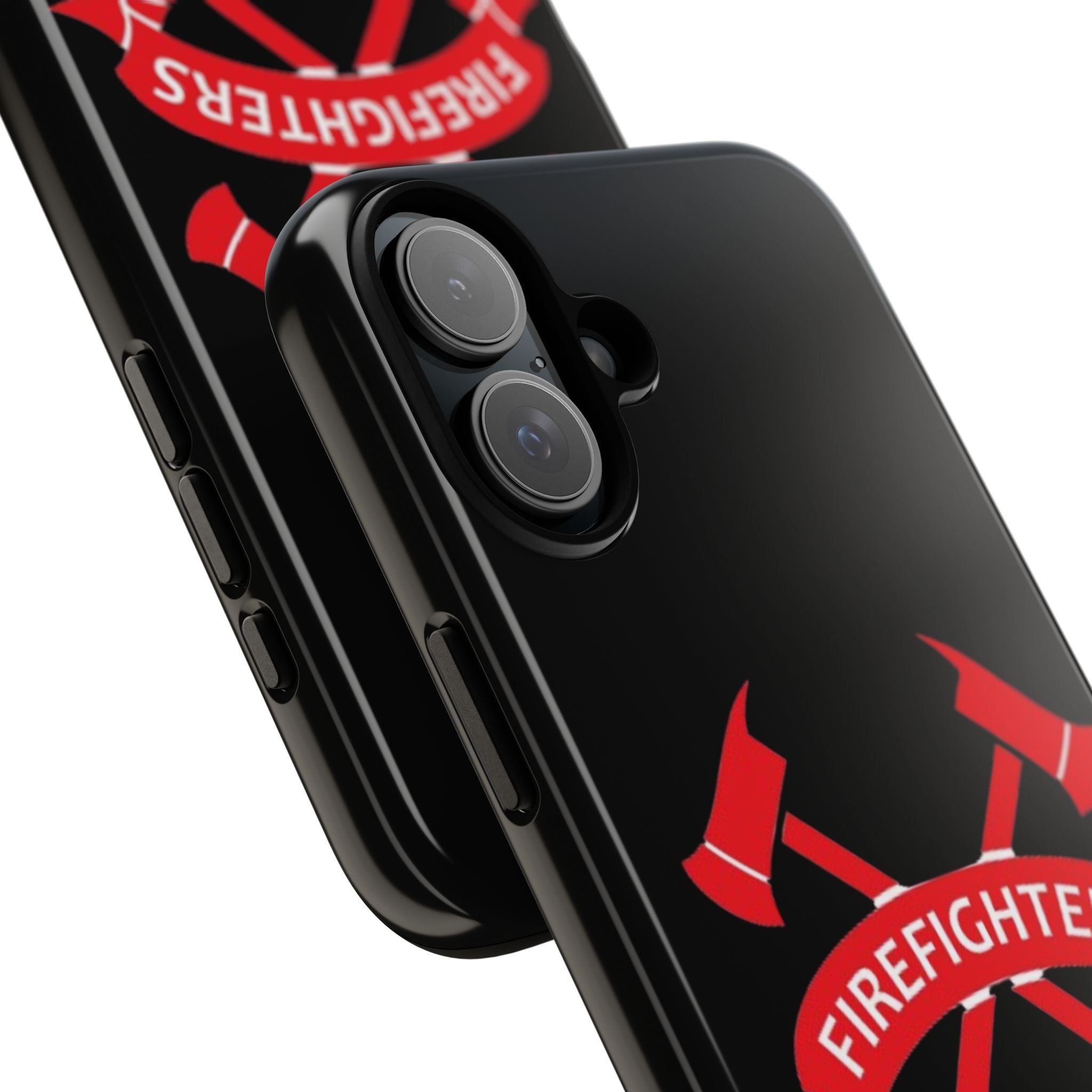 Firefighters Tough Phone Case — Red Crossed Axes Design