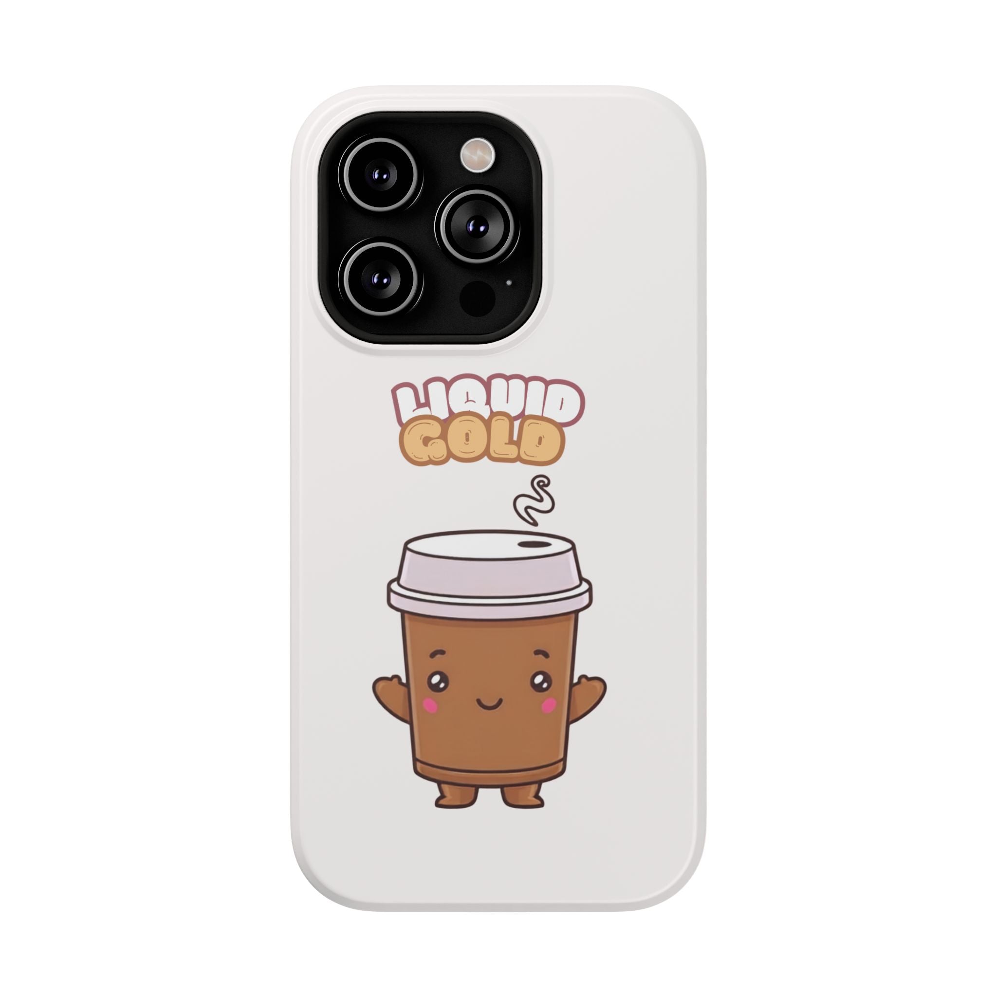 Coffee Cup Phone Case – “Liquid Gold” Cute Kawaii Espresso Impact-Resistant Case