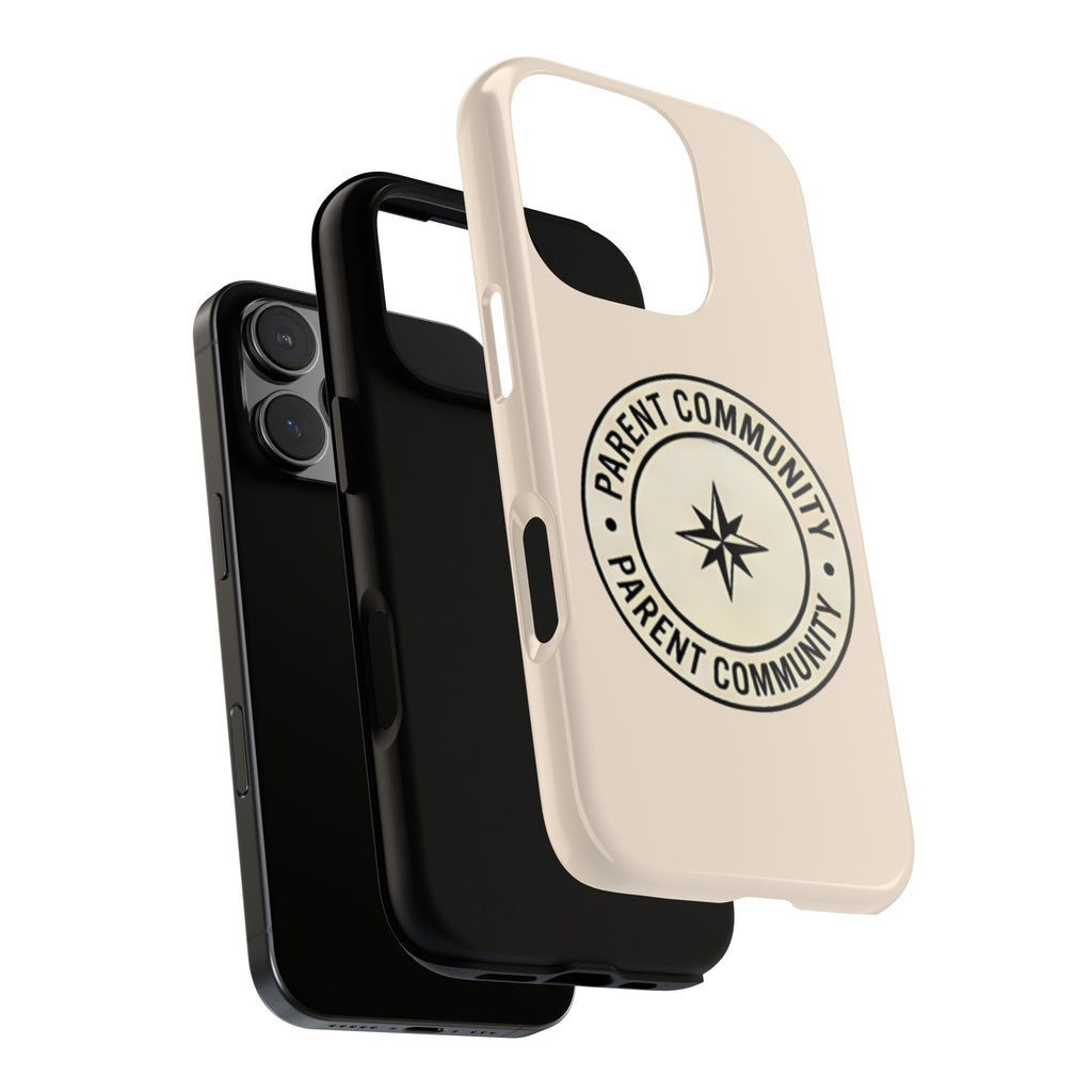 Parent Community Tough Phone Case — Durable Compass Logo Protective Cover