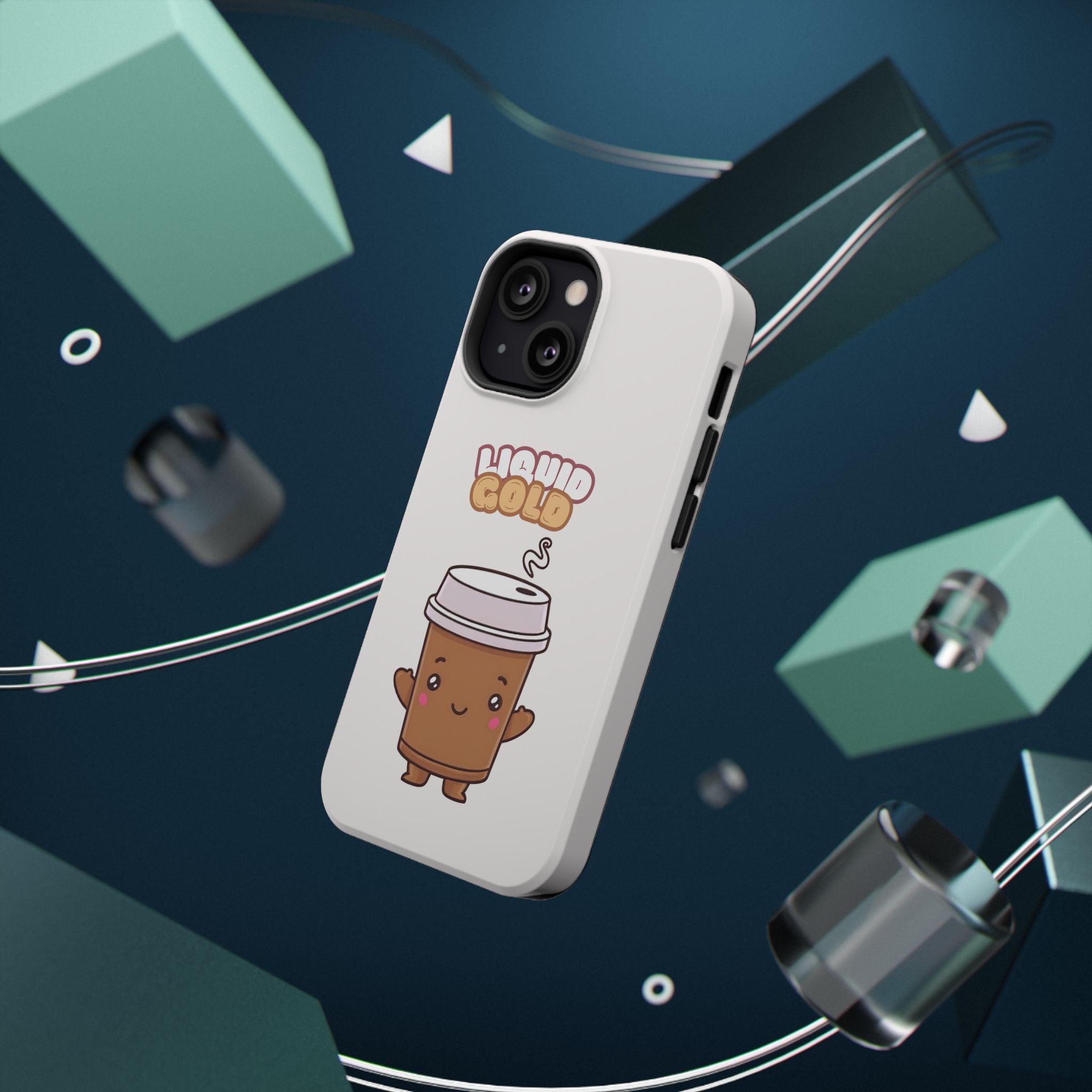 Coffee Cup Phone Case – “Liquid Gold” Cute Kawaii Espresso Impact-Resistant Case