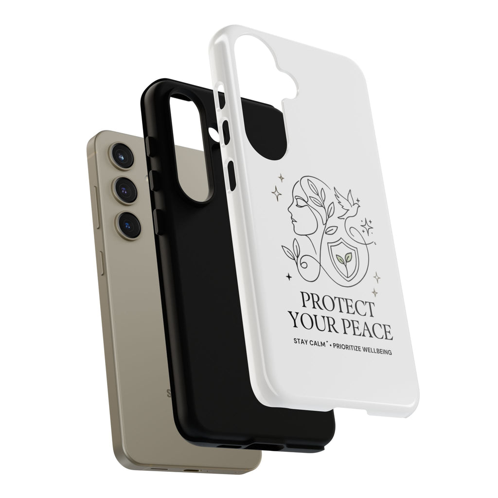 Protect Your Peace Phone Case – Minimalist Wellness iPhone Cover