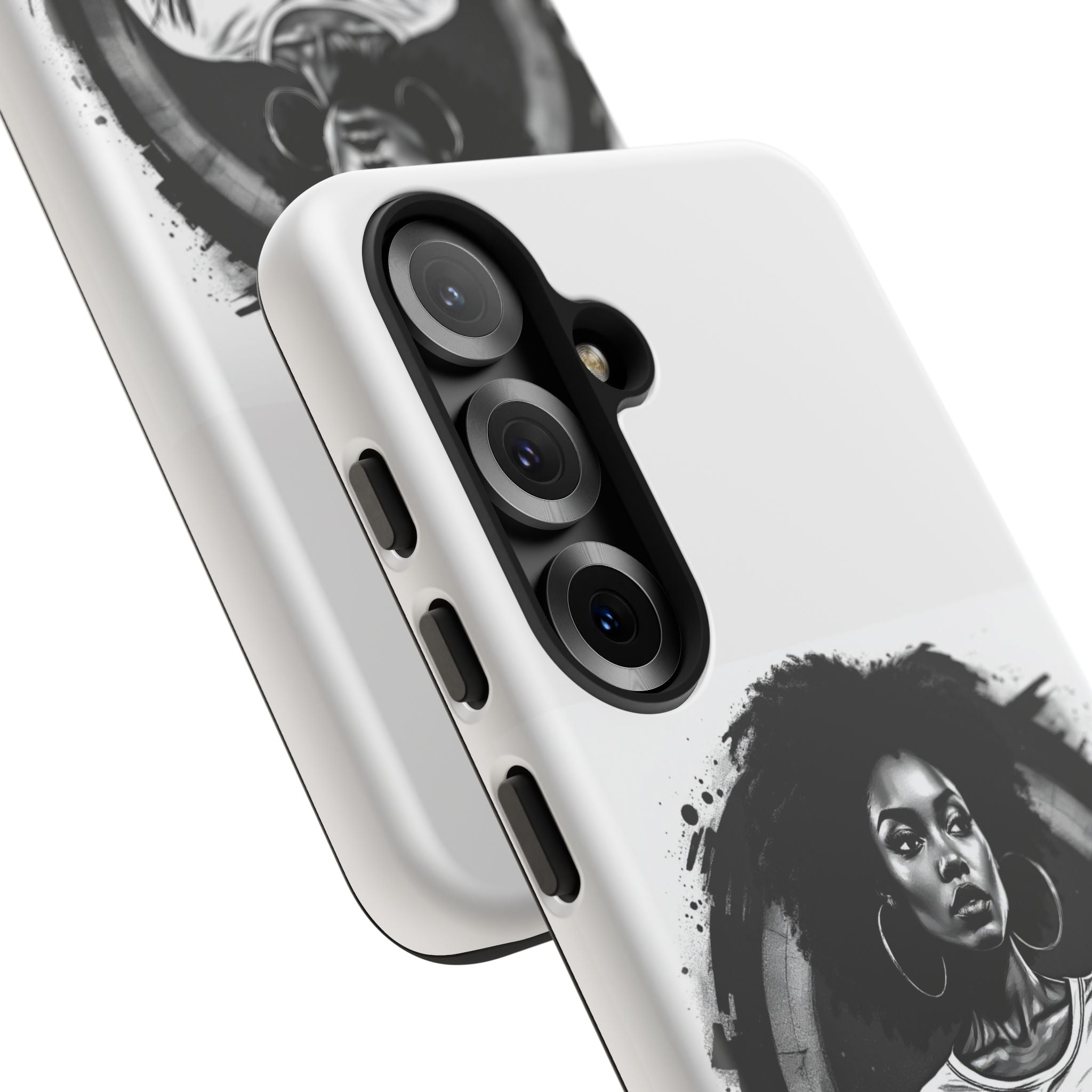 Phone Case — "Long Haul Loyalty" Black & White Portrait Protective Case