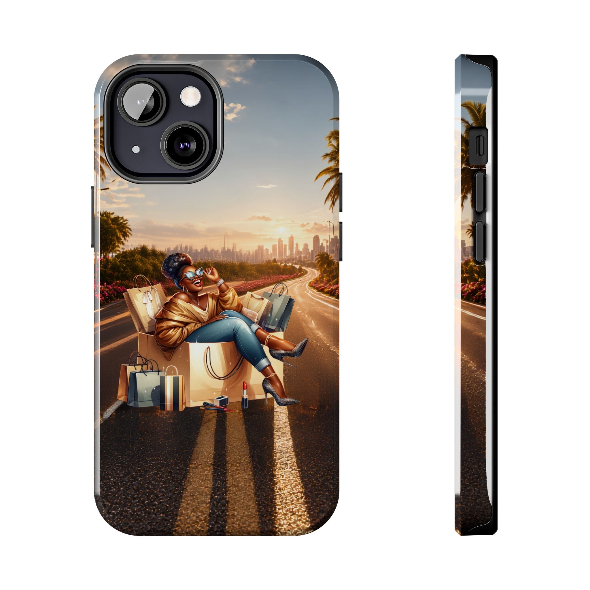 Sunset Roadtrip Tough Phone Case — Relaxed Traveler Design