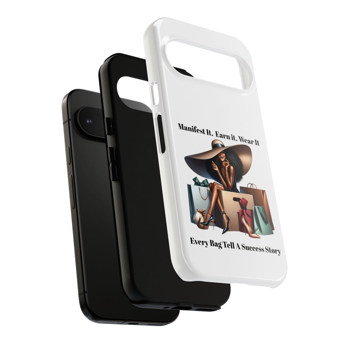 Phone Case - "Manifest It. Earn It. Wear It." Chic Shopper Design