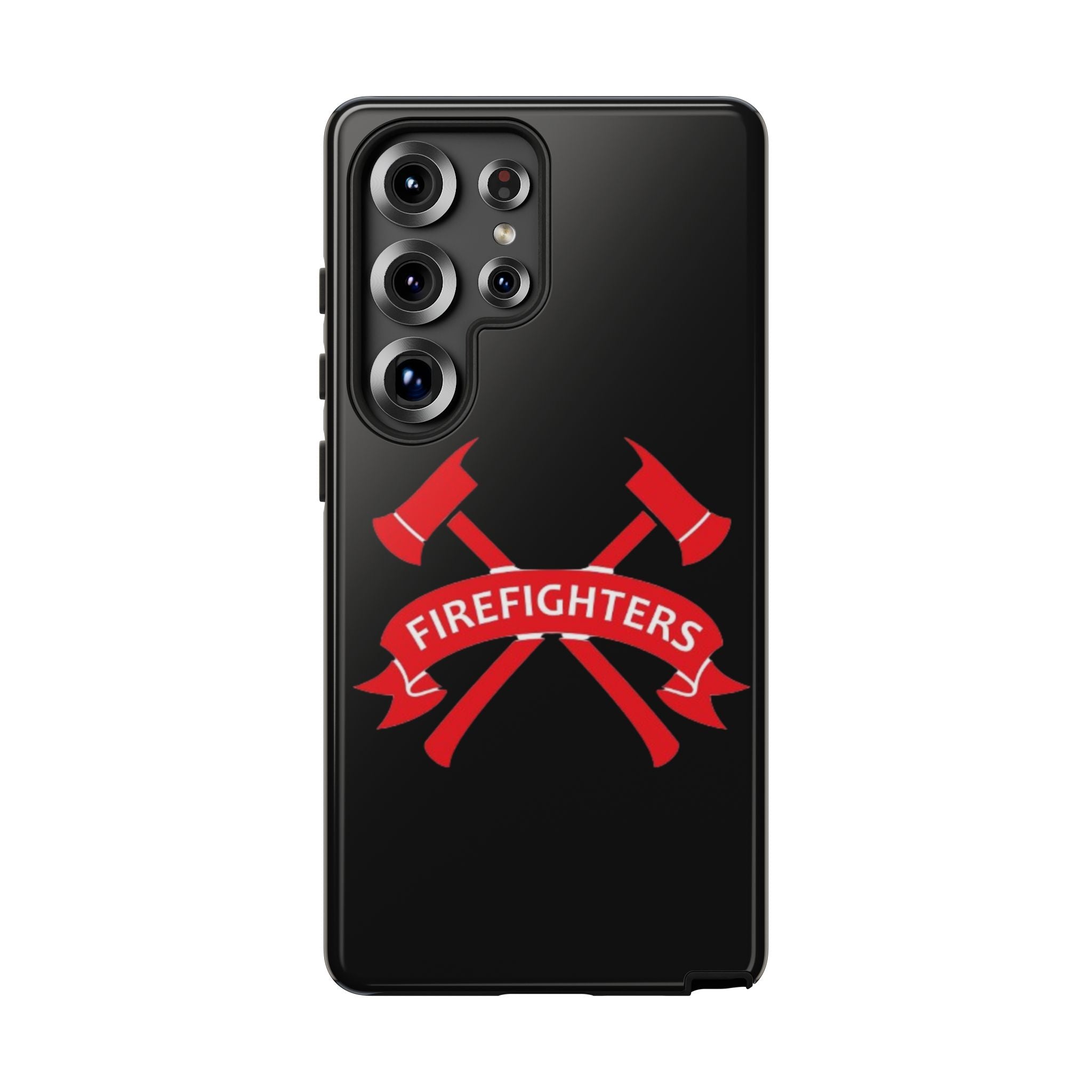 Firefighters Tough Phone Case — Red Crossed Axes Design