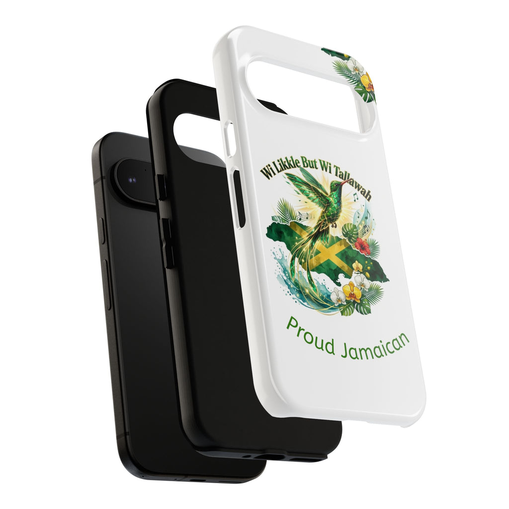 Jamaica Hummingbird Phone Case — “Wi Likkle But Wi Tallawah” Tropical Protective Cover