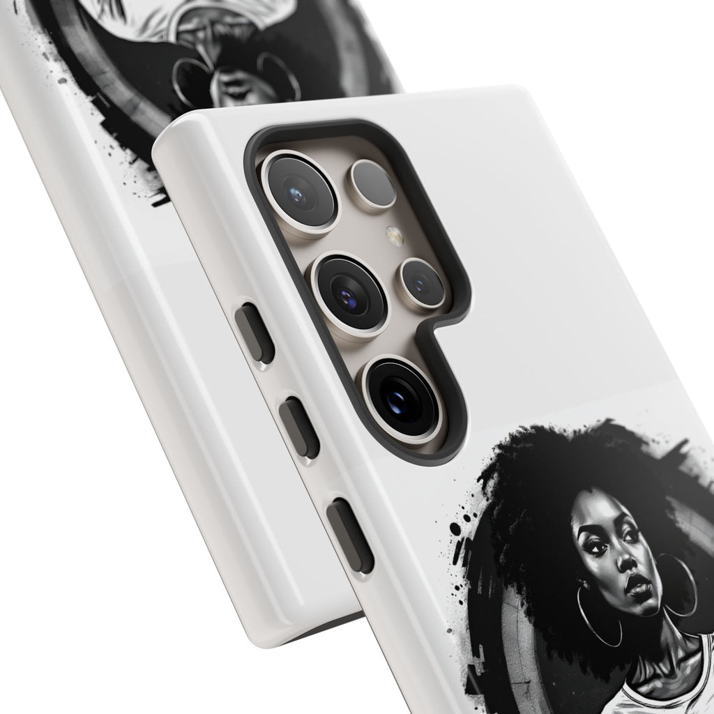 Phone Case — "Long Haul Loyalty" Black & White Portrait Protective Case