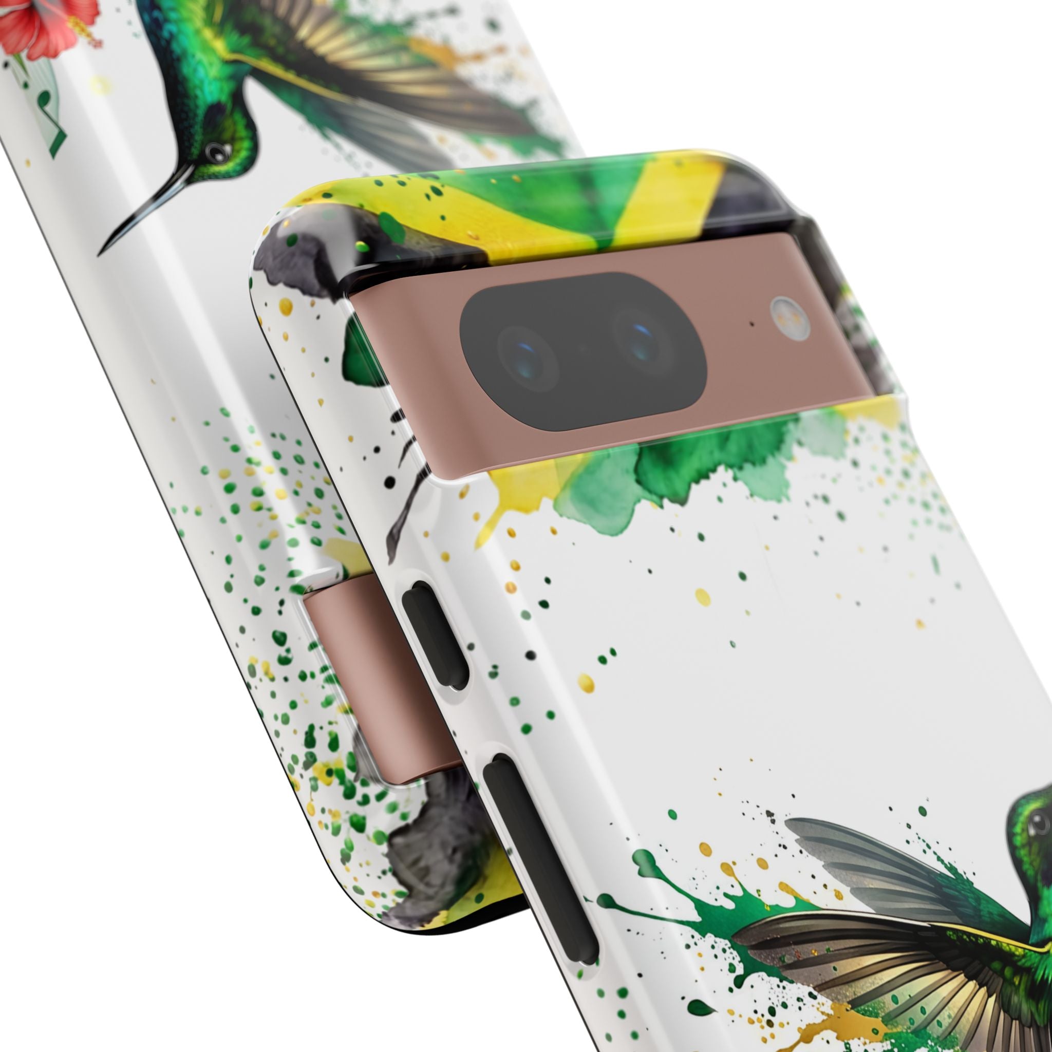 Hummingbird Jamaica Tough Phone Case – Tropical Floral Protective Cover