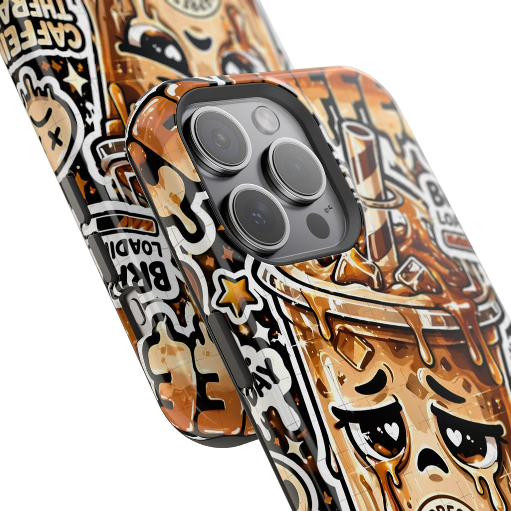 Iced Coffee Phone Case — “Sippin' & Survivin'” Magnetic Impact-Resistant Case