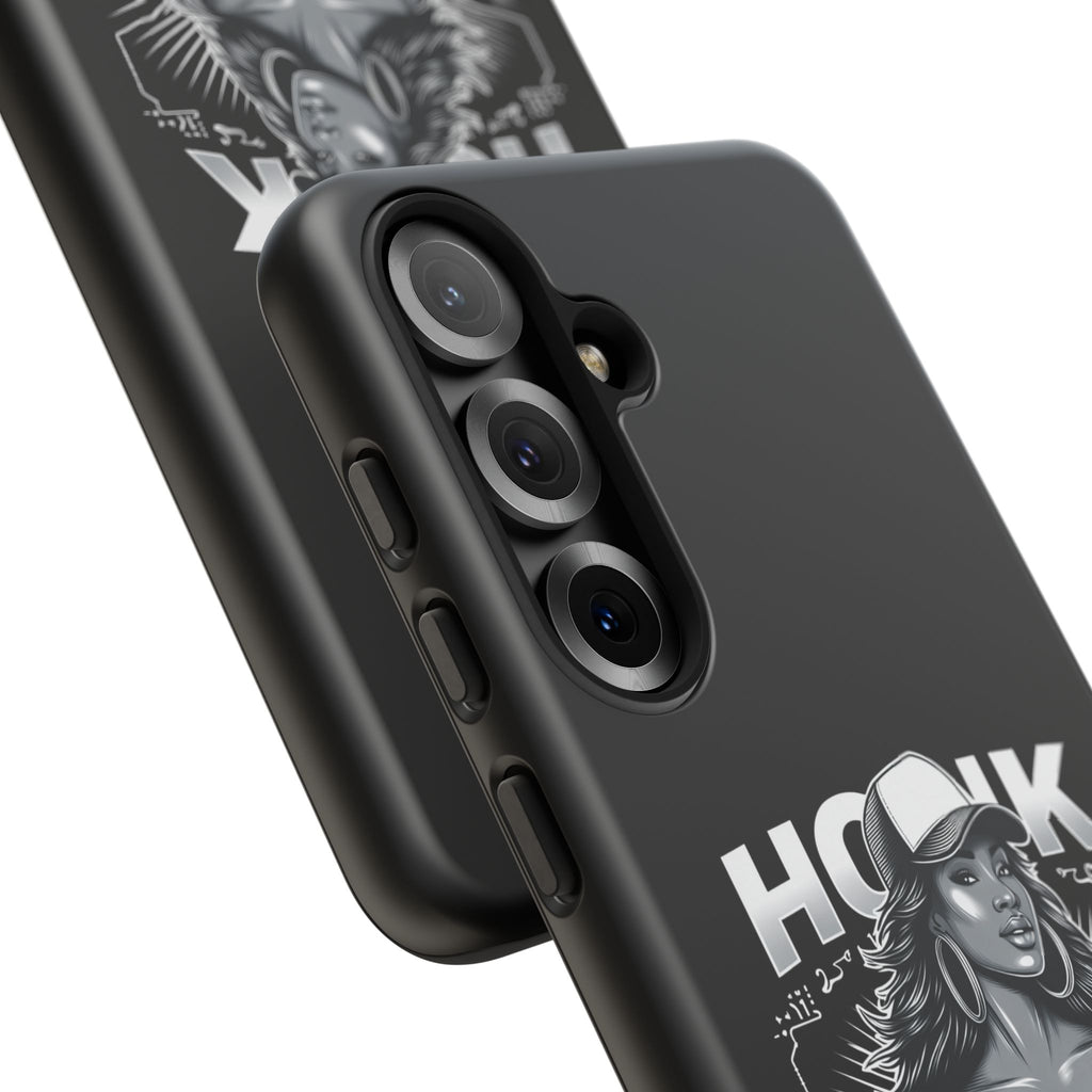 Phone Case — 'Honk' Trucker Girl Retro Semi Truck Protective Case