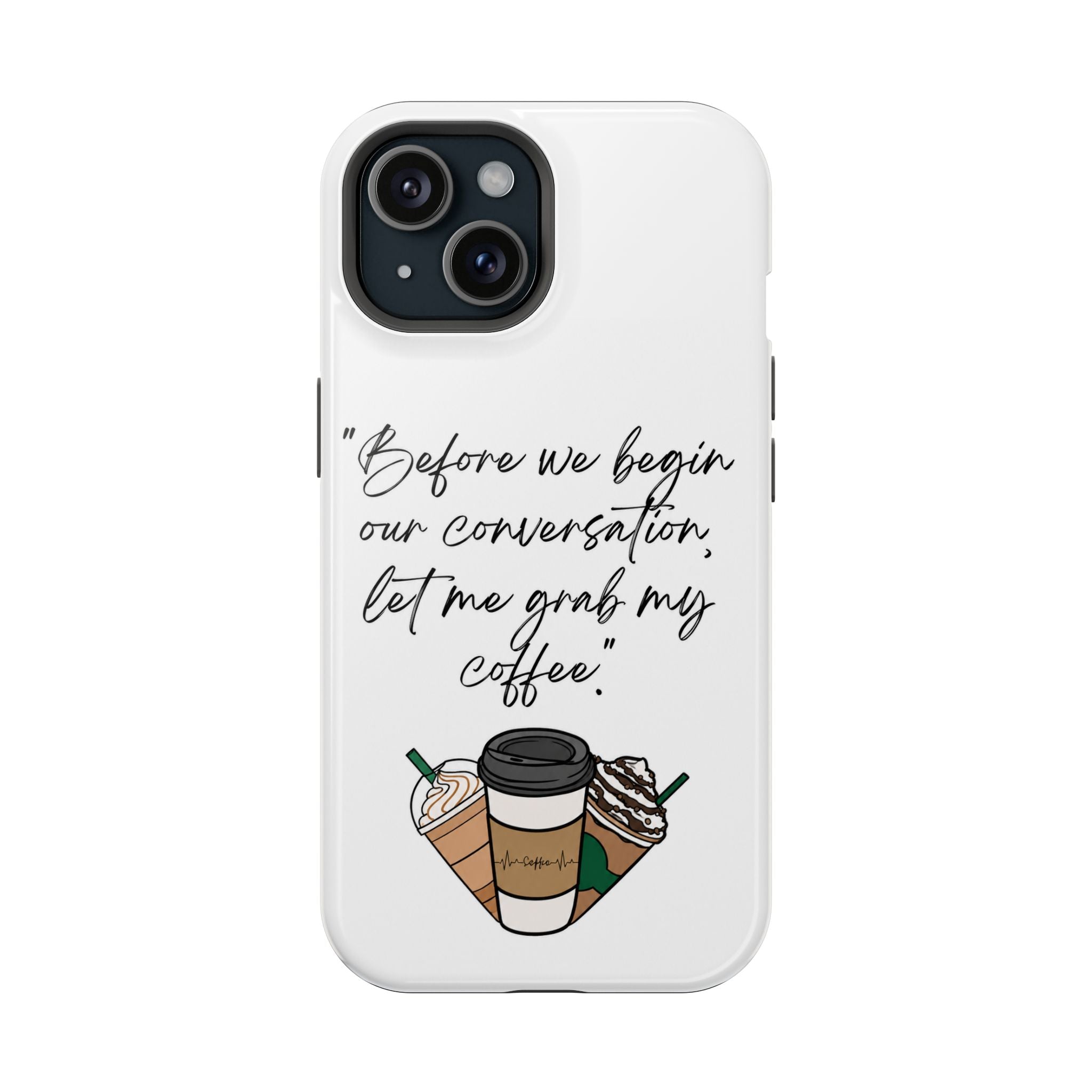 Coffee Quote Magnetic Impact-Resistant Phone Case