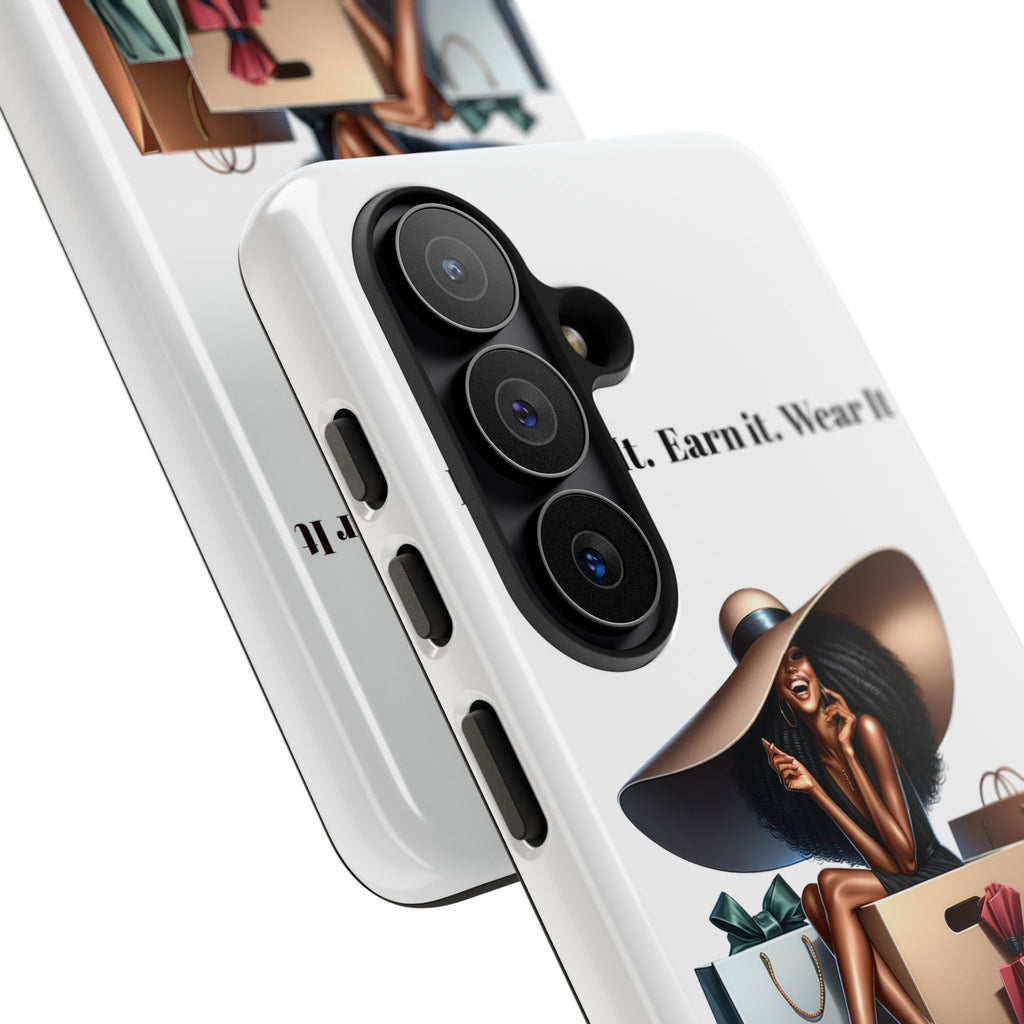 Phone Case - "Manifest It. Earn It. Wear It." Chic Shopper Design