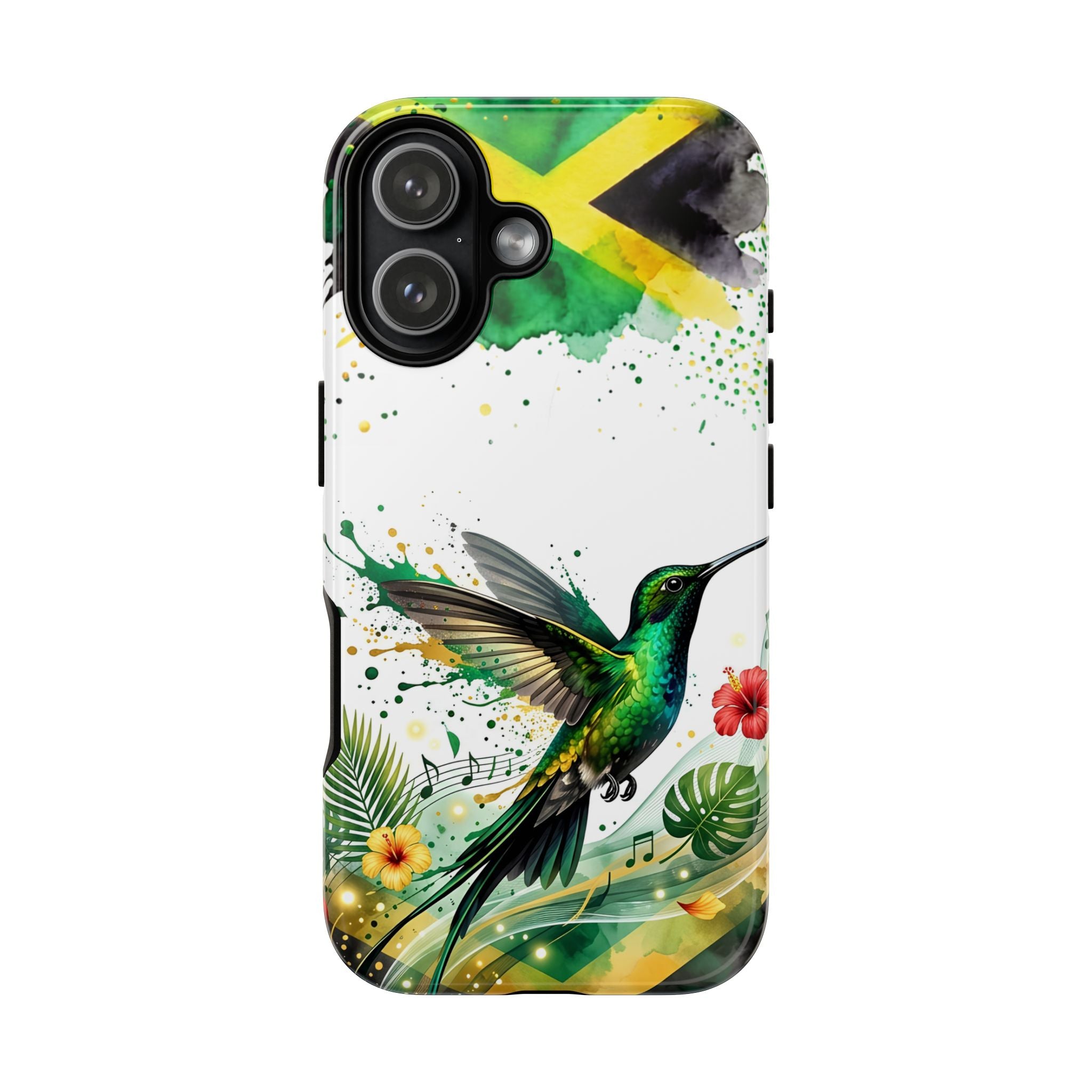 Hummingbird Jamaica Tough Phone Case – Tropical Floral Protective Cover