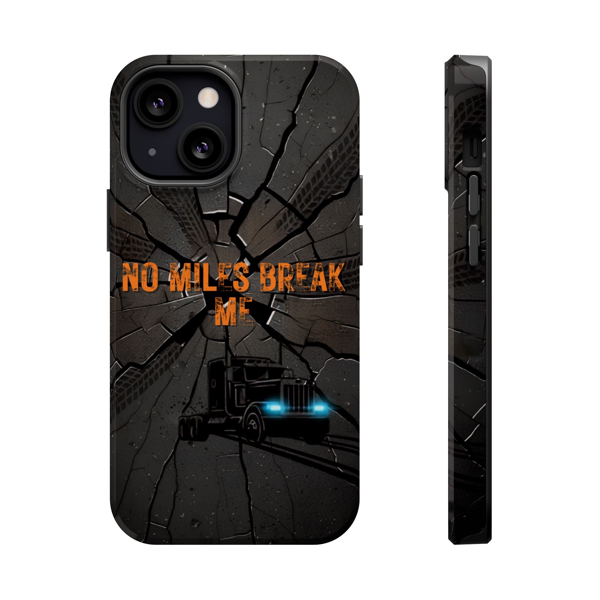 Phone Case — Fiery Semi Truck Magnetic Impact-Resistant Case