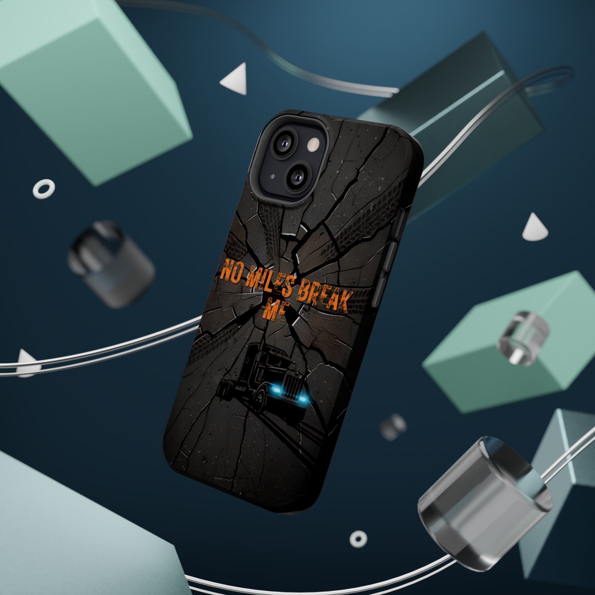 Phone Case — Fiery Semi Truck Magnetic Impact-Resistant Case