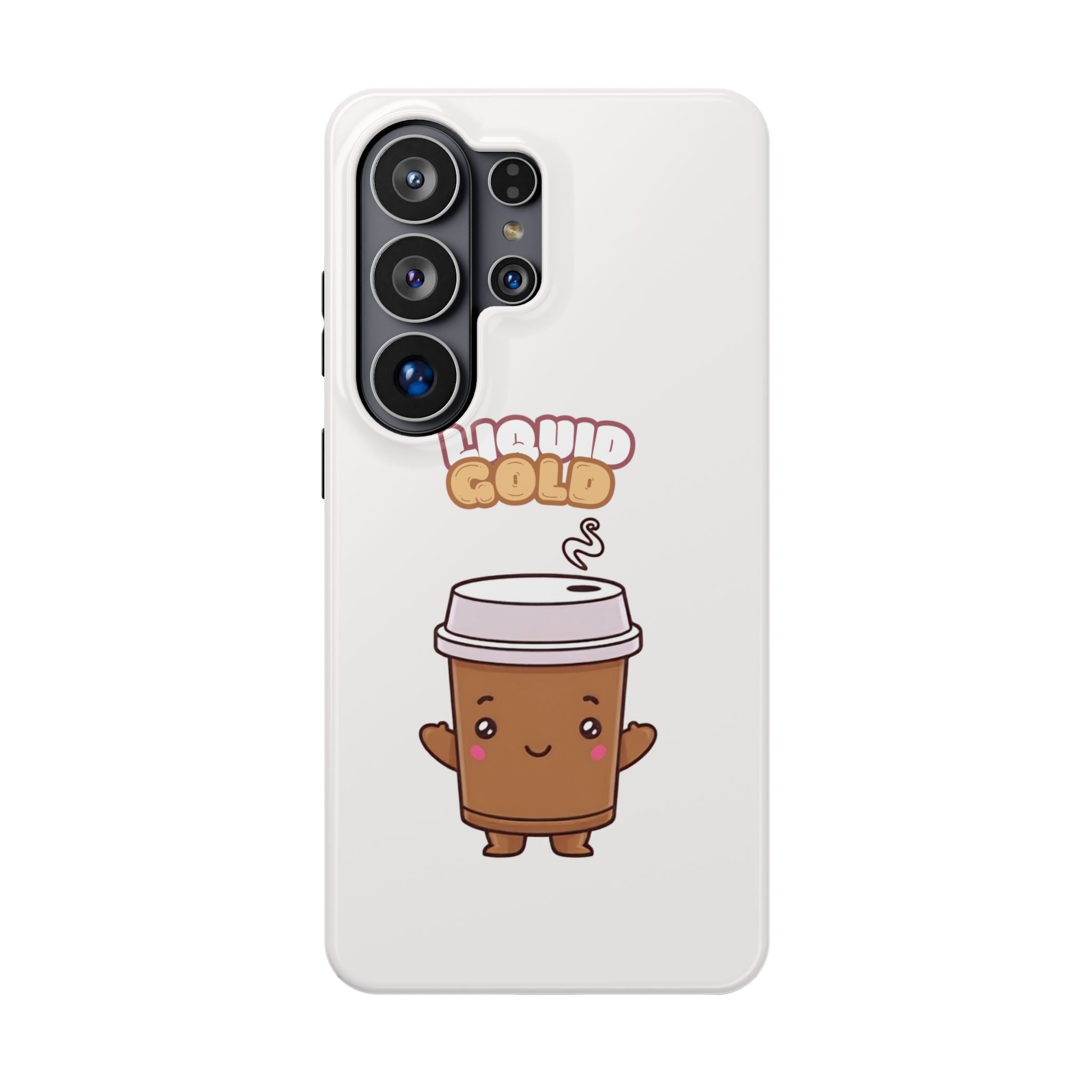 Coffee Cup Phone Case – “Liquid Gold” Cute Kawaii Espresso Impact-Resistant Case