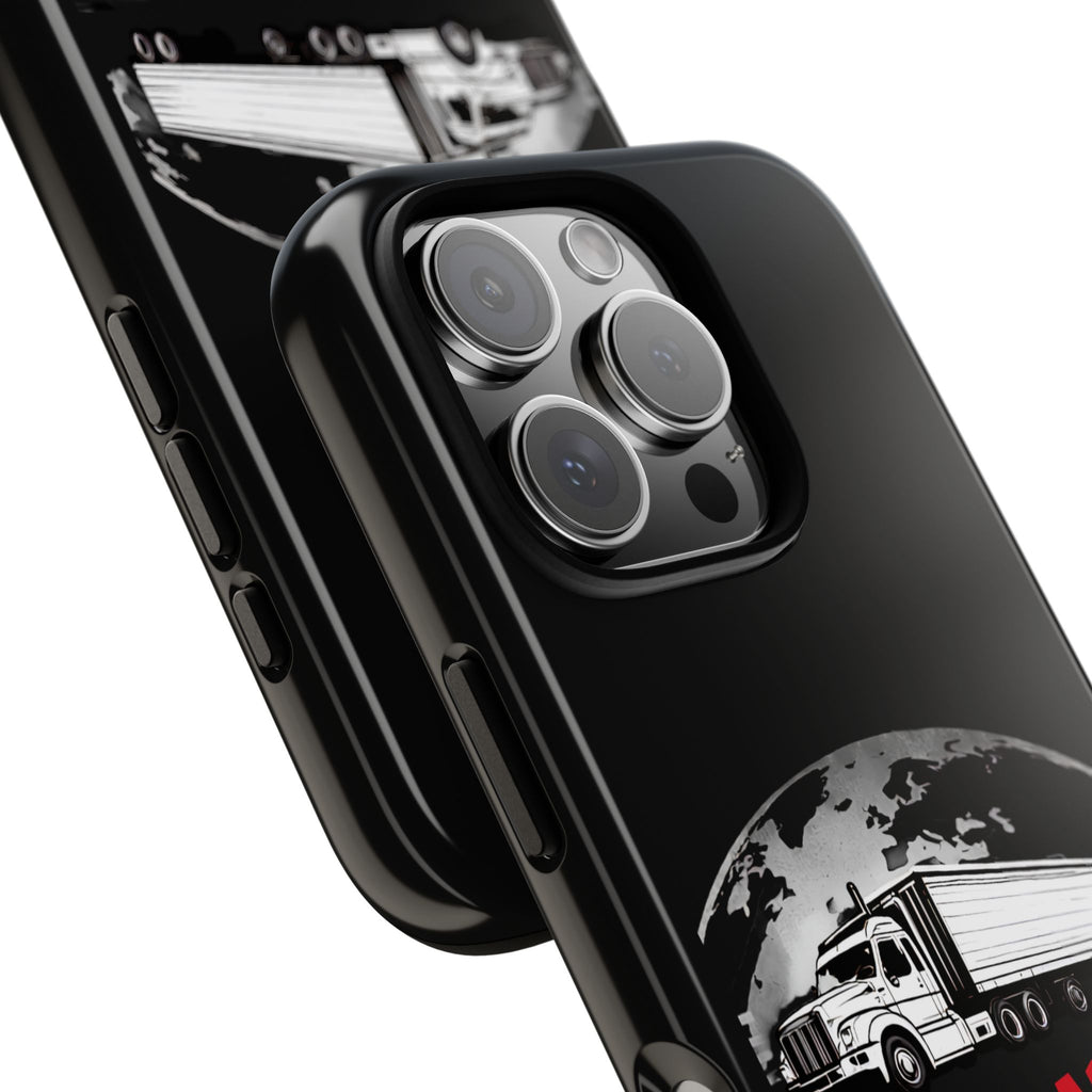Truck Driver Phone Case - "My Daddy Keeps The World Rolling" Protective Cover