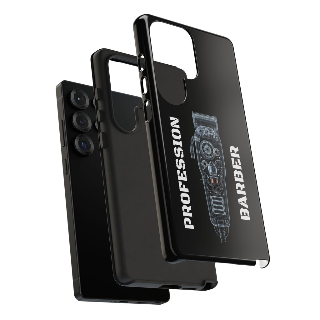 Barber Clip Cord X‑Ray Tough Phone Case – Professional Barber Gift