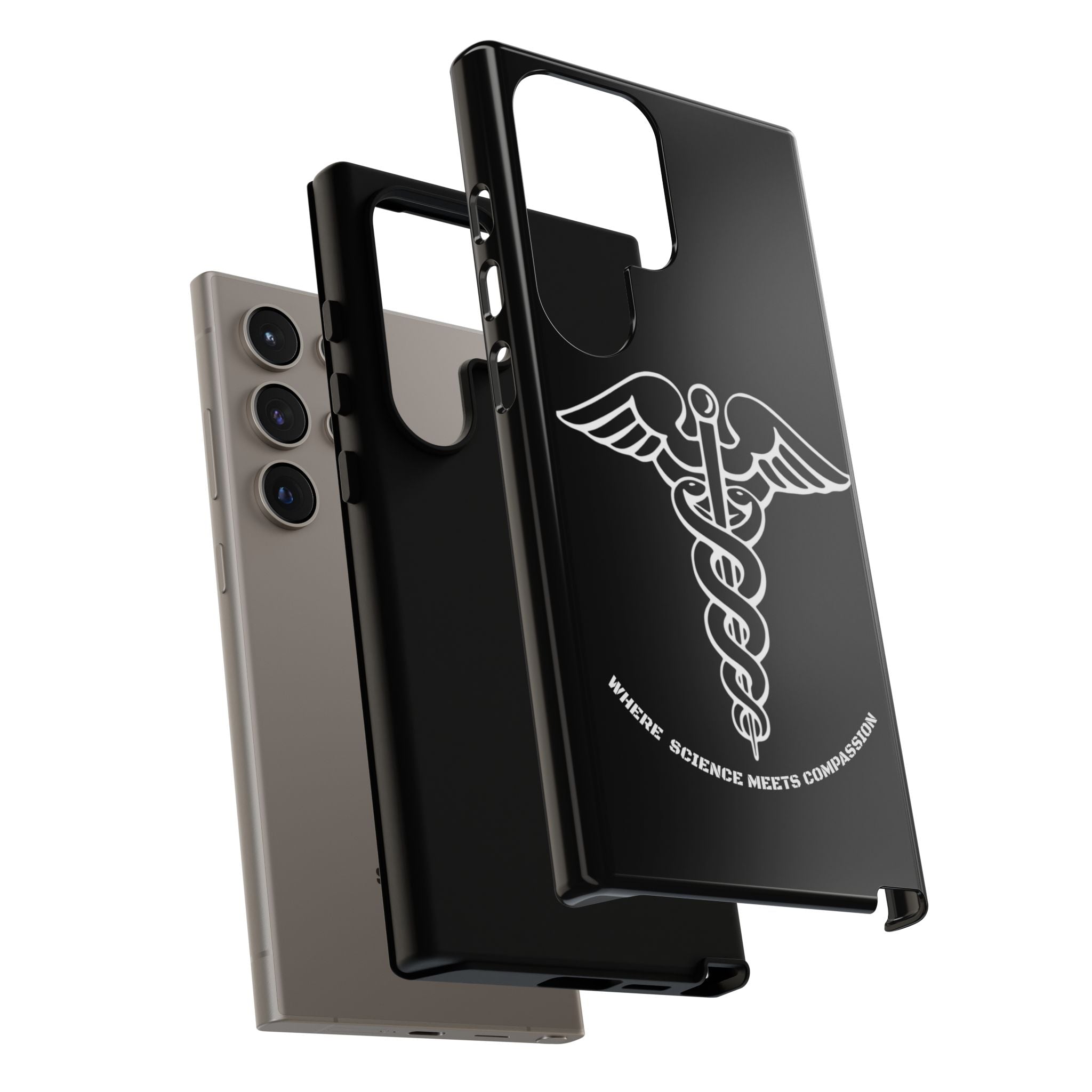Medical Caduceus Phone Case — "Where Science Meets Compassion" Protective iPhone Cover