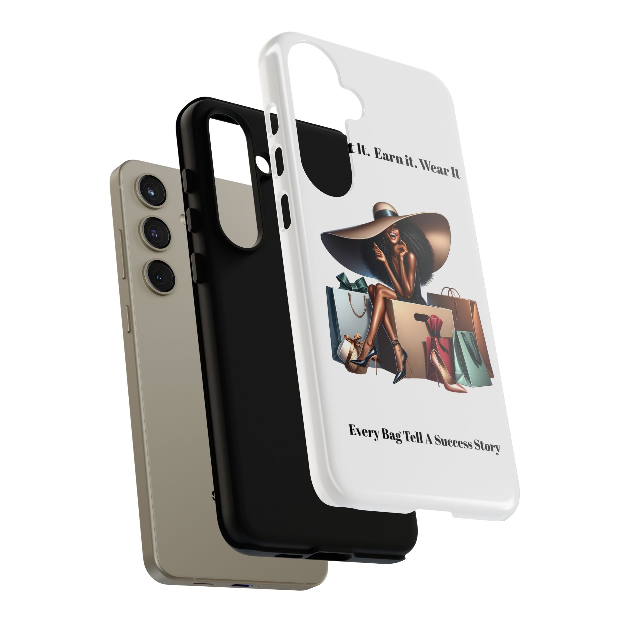 Phone Case - "Manifest It. Earn It. Wear It." Chic Shopper Design