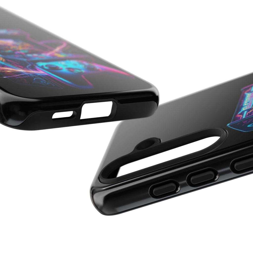 Retro Arcade Phone Case — Neon Gaming Controller Design