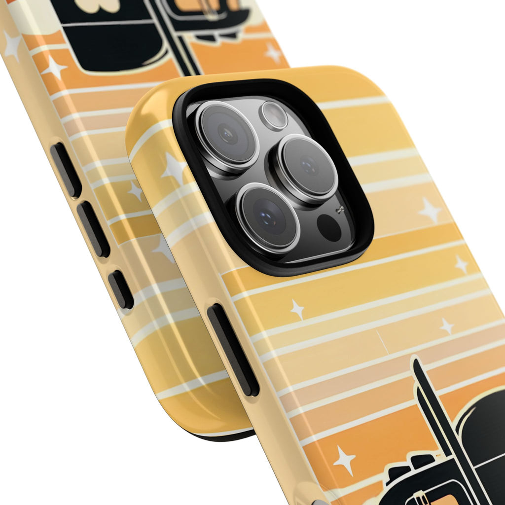 Trucker Heart Phone Case — Retro Semi Truck Protective Phone Cover
