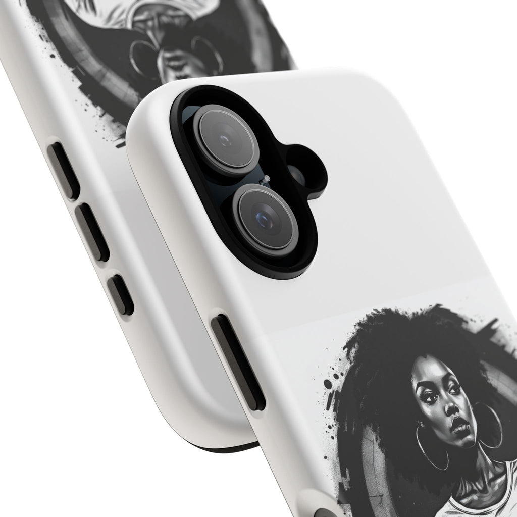 Phone Case — "Long Haul Loyalty" Black & White Portrait Protective Case