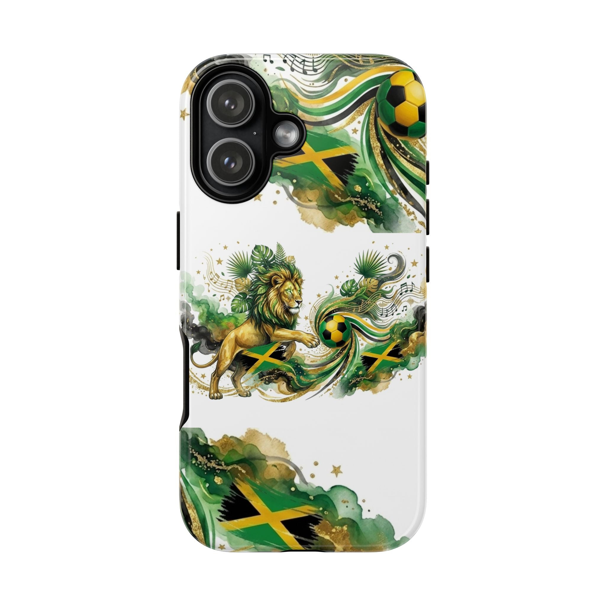 Jamaica Lion Phone Case — Jamaican Flag Rasta Protective Tough Case