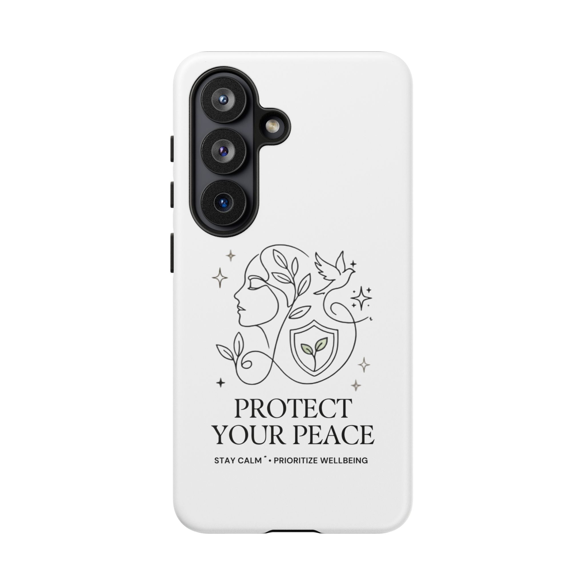 Protect Your Peace Phone Case – Minimalist Wellness iPhone Cover