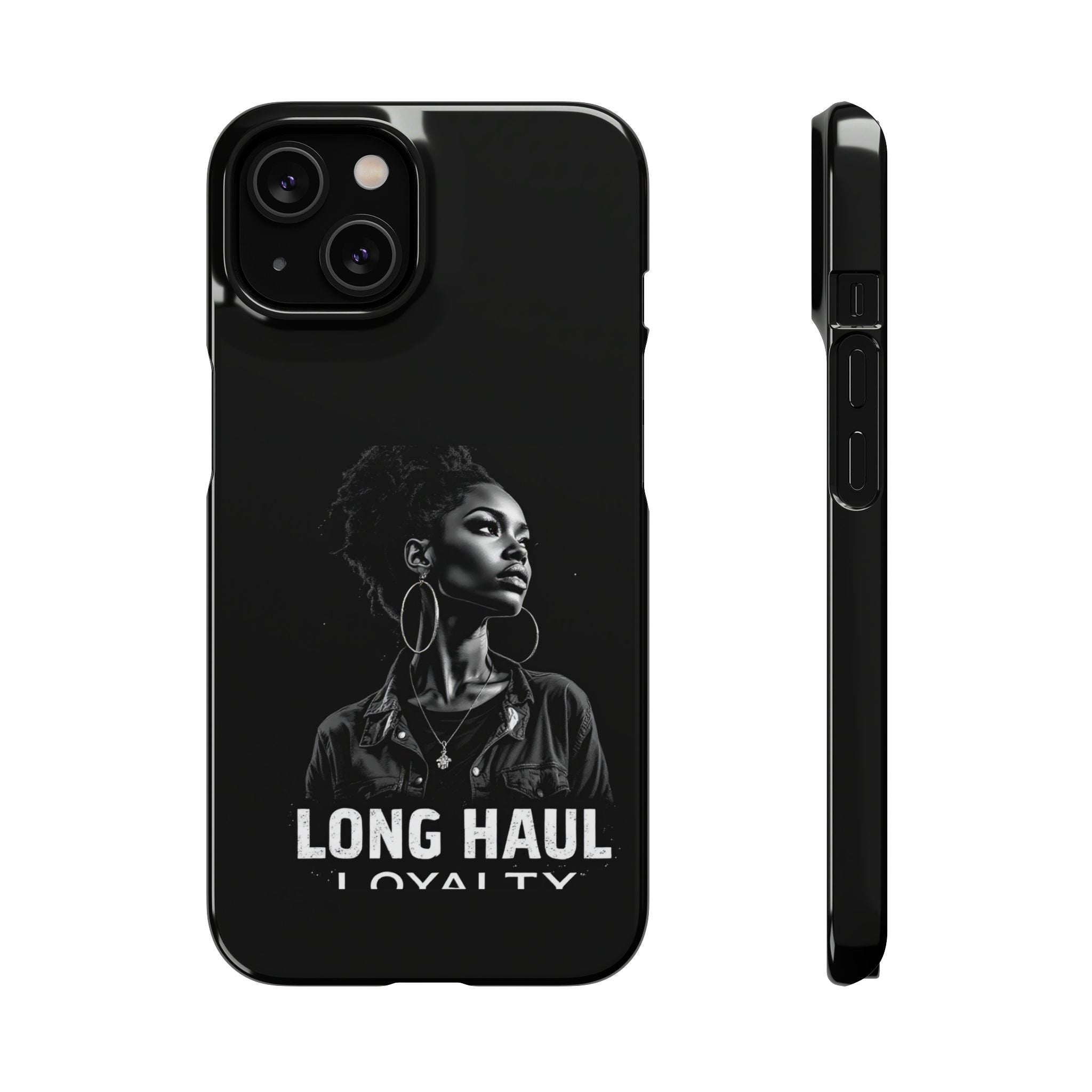 Phone Case — "Long Haul Loyalty" Black Portrait Snap Case
