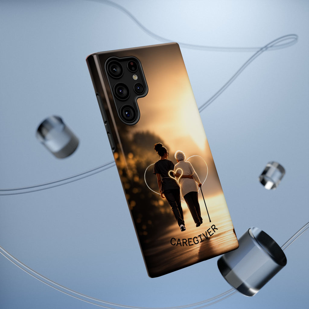 Caregiver Phone Case — Impact-Resistant Protective Case with Heart Design