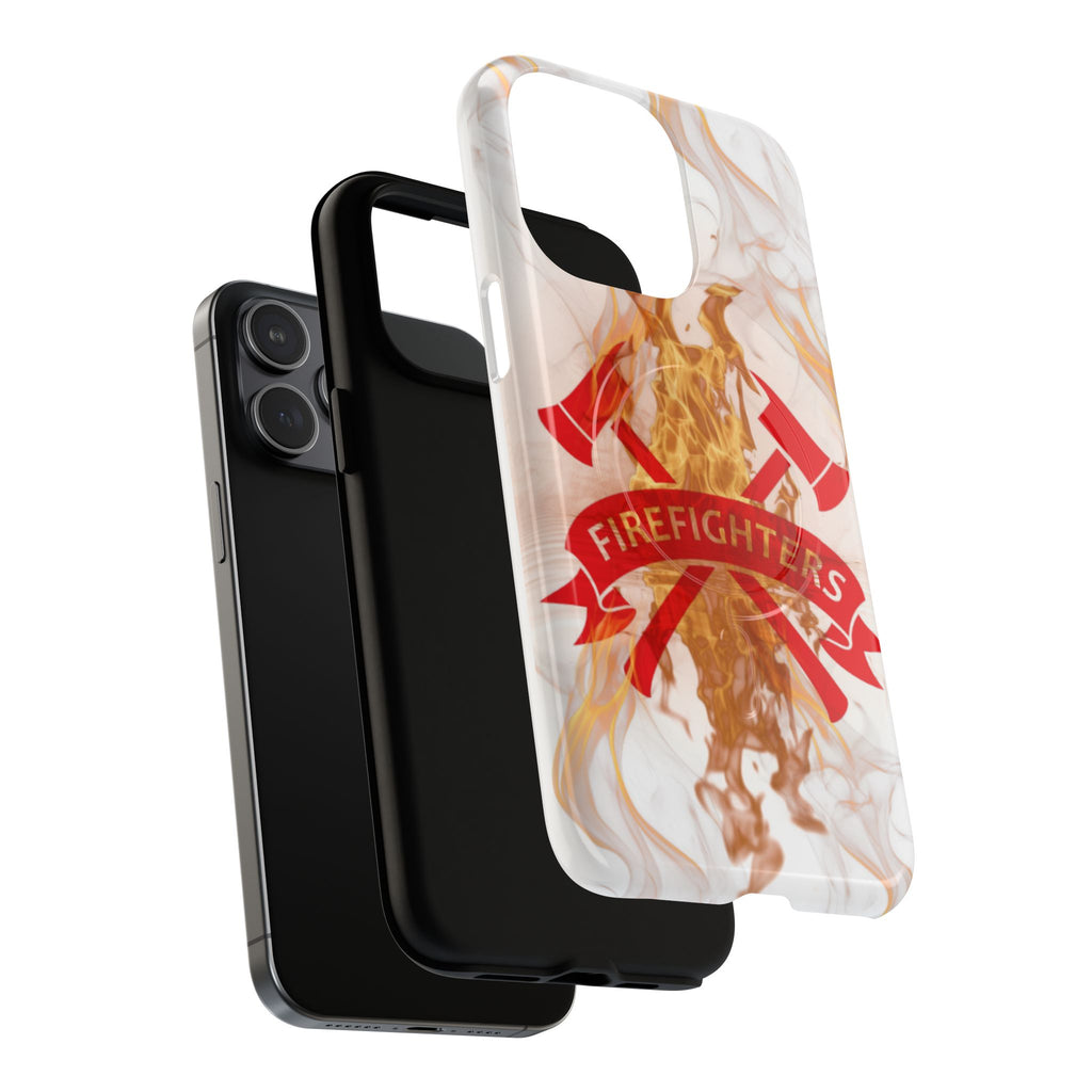 Firefighter Emblem Tough Magnetic Phone Case — Flame Design
