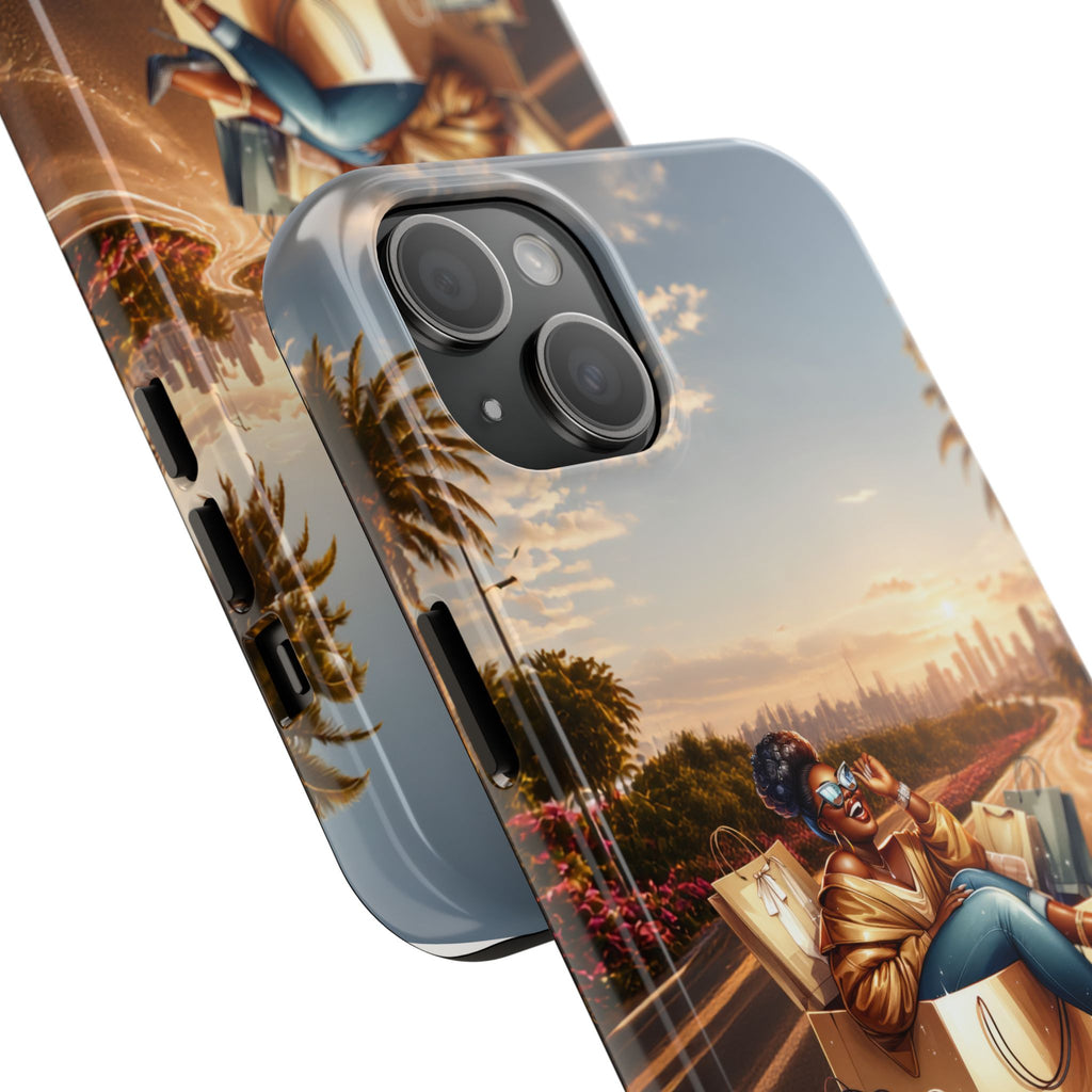 Sunset Roadtrip Tough Phone Case — Relaxed Traveler Design