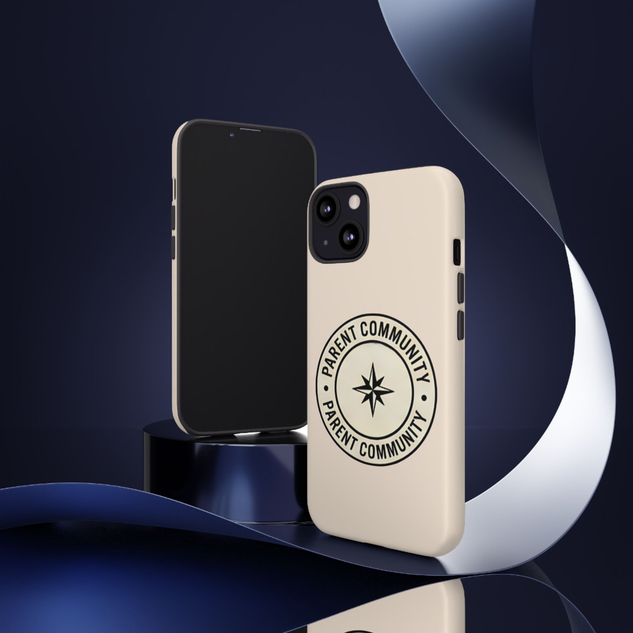 Parent Community Tough Phone Case — Durable Compass Logo Protective Cover