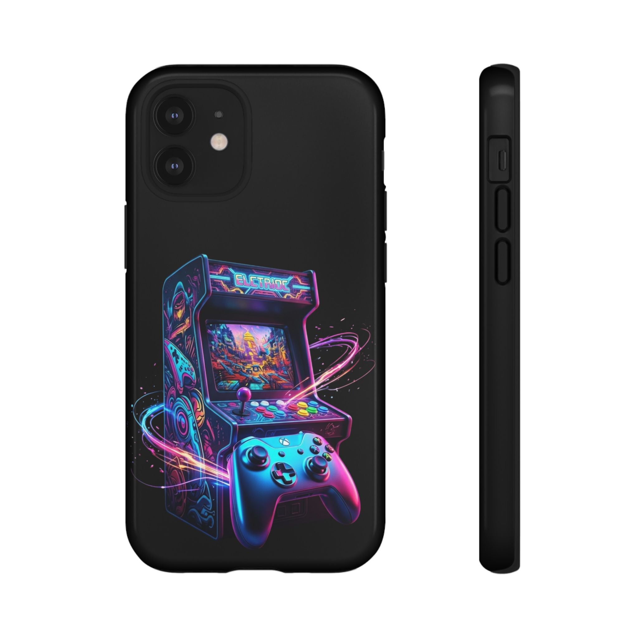 Retro Arcade Phone Case — Neon Gaming Controller Design