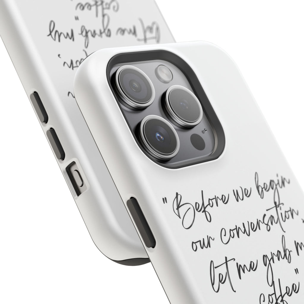 Coffee Quote Magnetic Impact-Resistant Phone Case