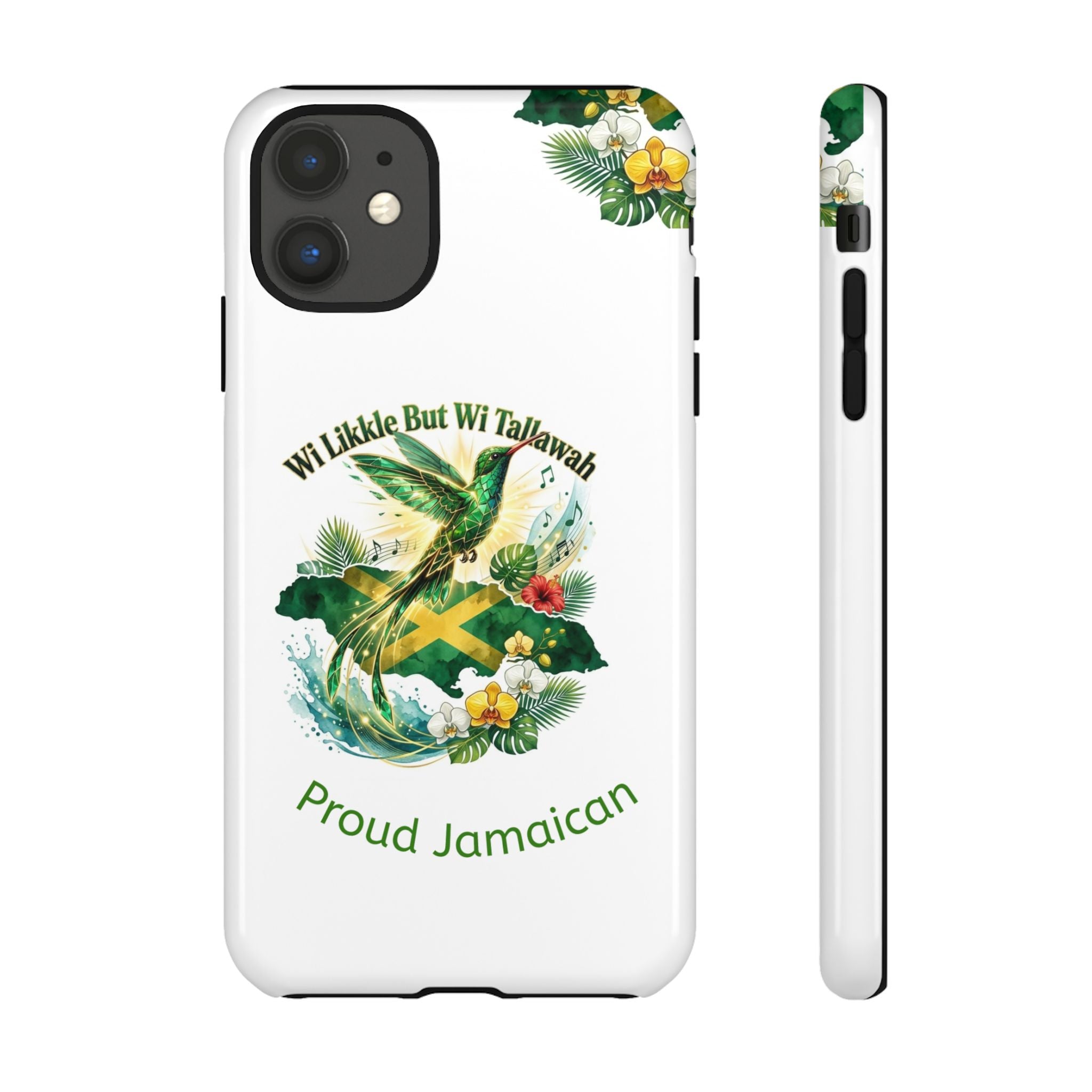 Jamaica Hummingbird Phone Case — “Wi Likkle But Wi Tallawah” Tropical Protective Cover
