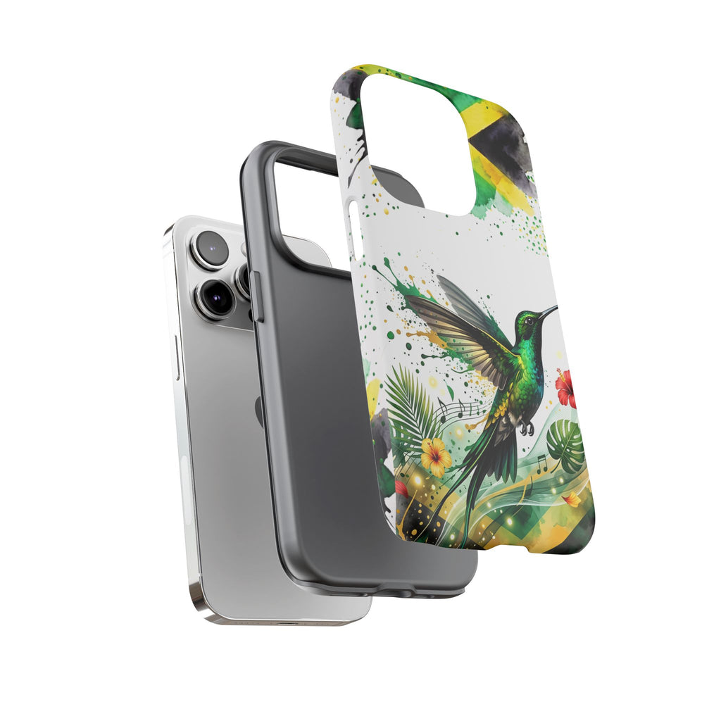 Hummingbird Jamaica Tough Phone Case – Tropical Floral Protective Cover