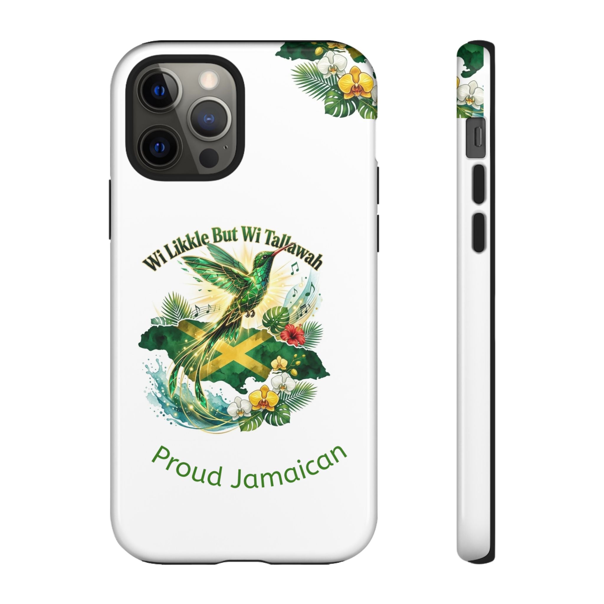 Jamaica Hummingbird Phone Case — “Wi Likkle But Wi Tallawah” Tropical Protective Cover