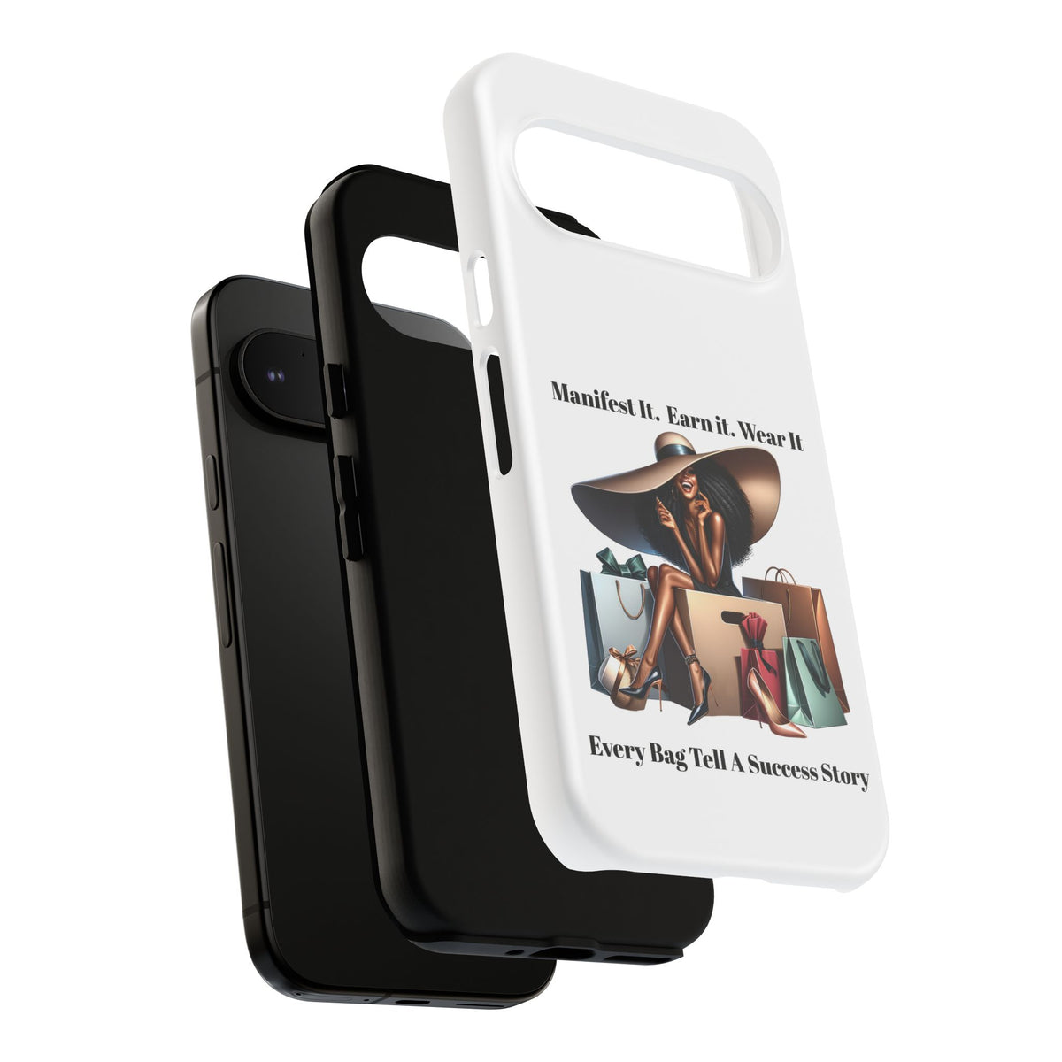 Phone Case - "Manifest It. Earn It. Wear It." Chic Shopper Design