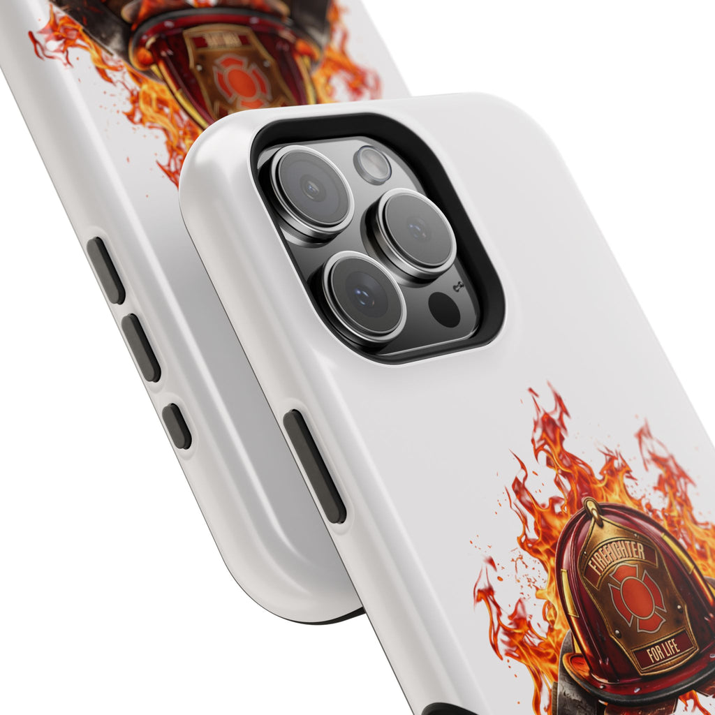 Firefighter Helmet Flames Phone Case — Station 117 Magnetic Impact-Resistant Case