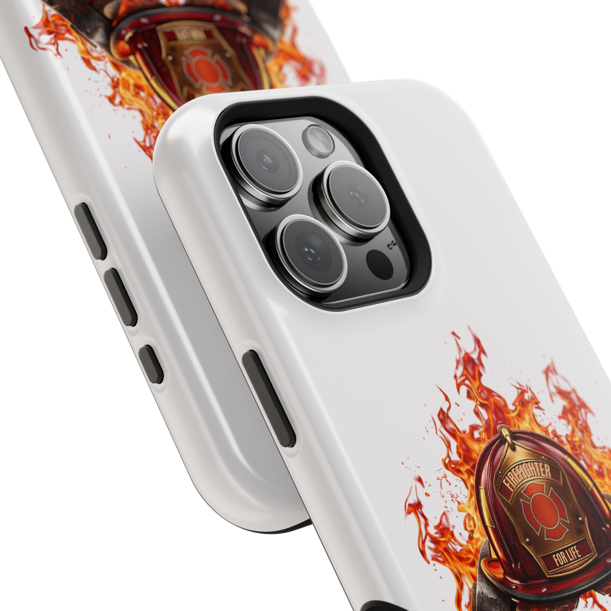 Firefighter Helmet Flames Phone Case — Station 117 Magnetic Impact-Resistant Case