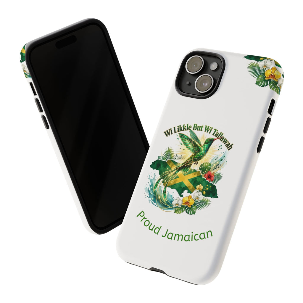 Jamaica Hummingbird Phone Case — “Wi Likkle But Wi Tallawah” Tropical Protective Cover