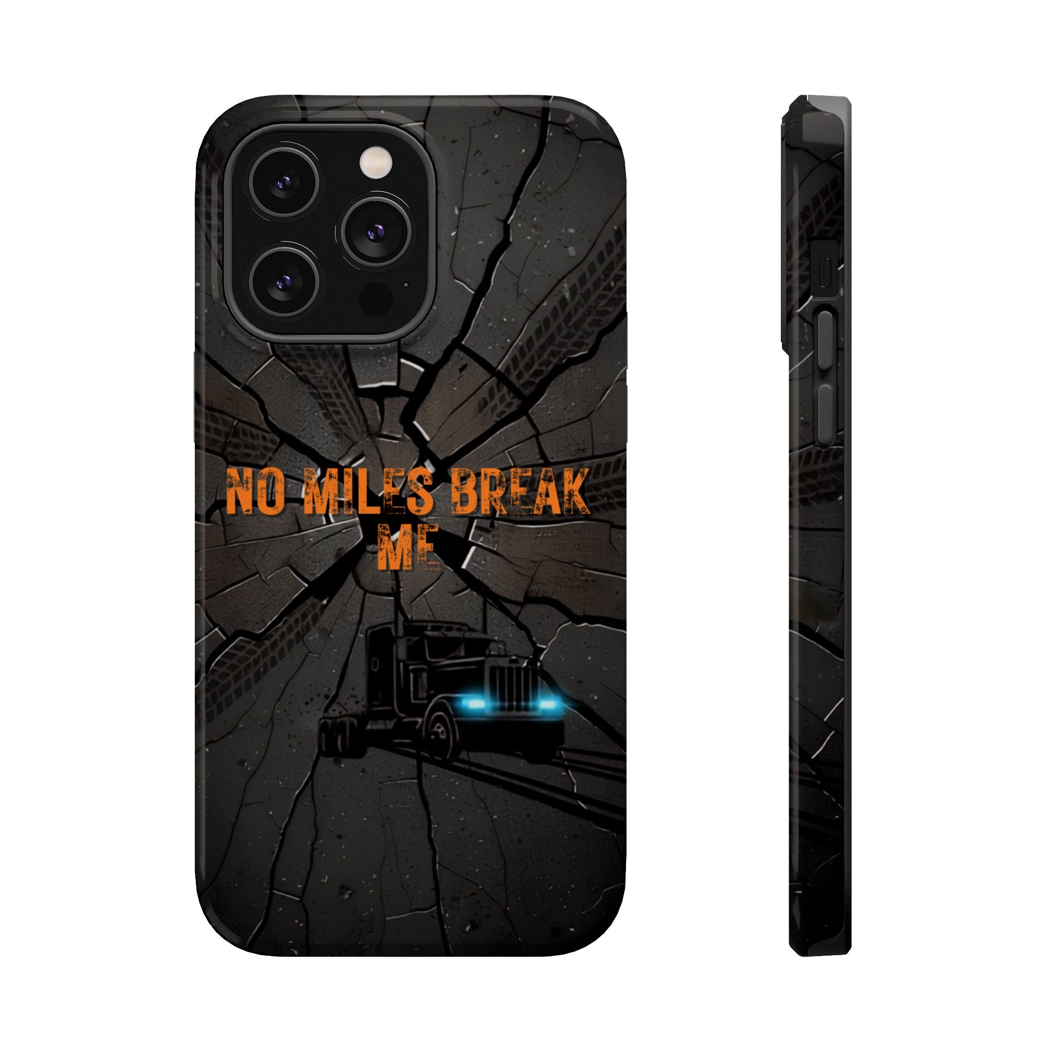 Phone Case — Fiery Semi Truck Magnetic Impact-Resistant Case