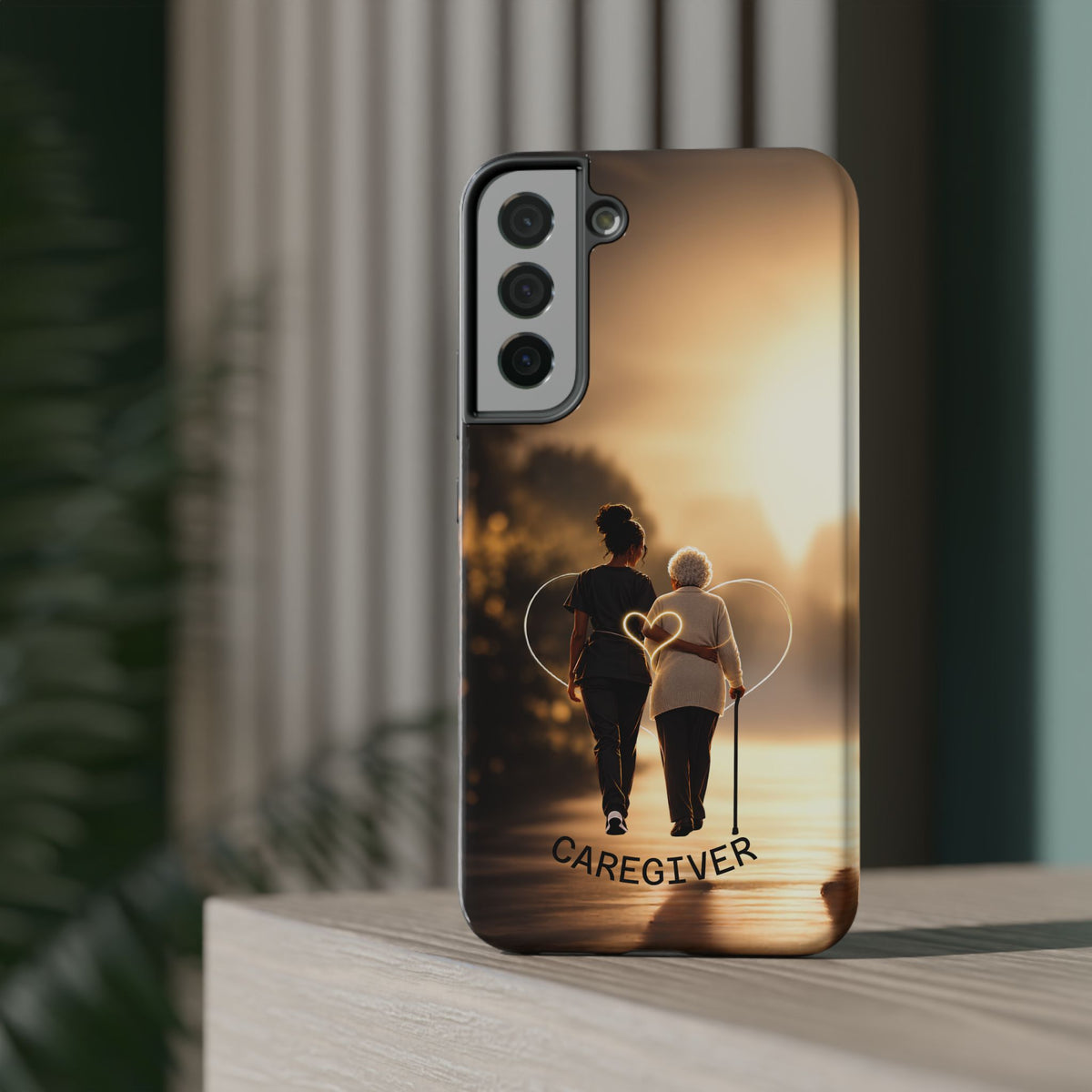 Caregiver Phone Case — Impact-Resistant Protective Case with Heart Design